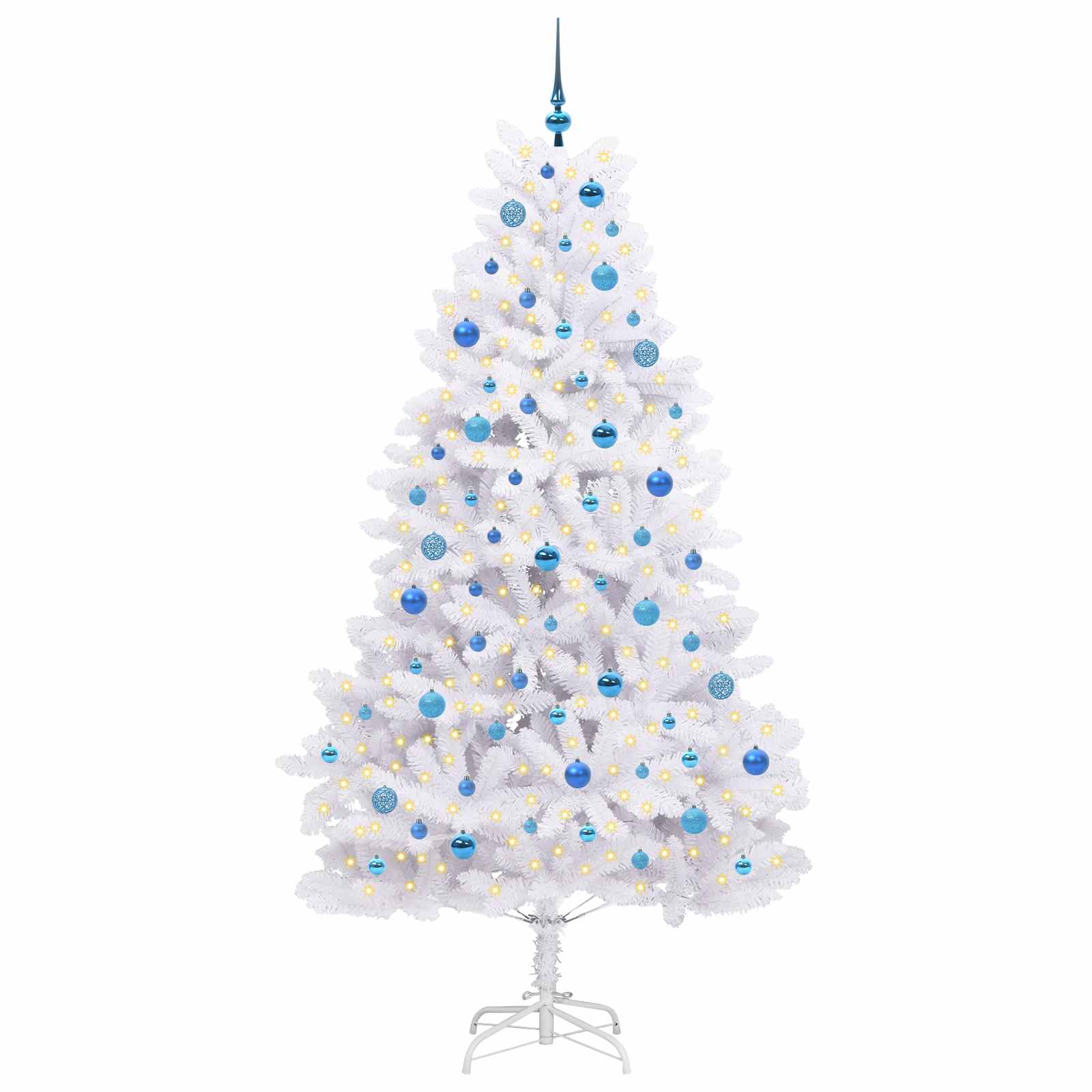 Sapin de Noël Artificiel à Branches Articulées Blanc 210 cm - XIOS