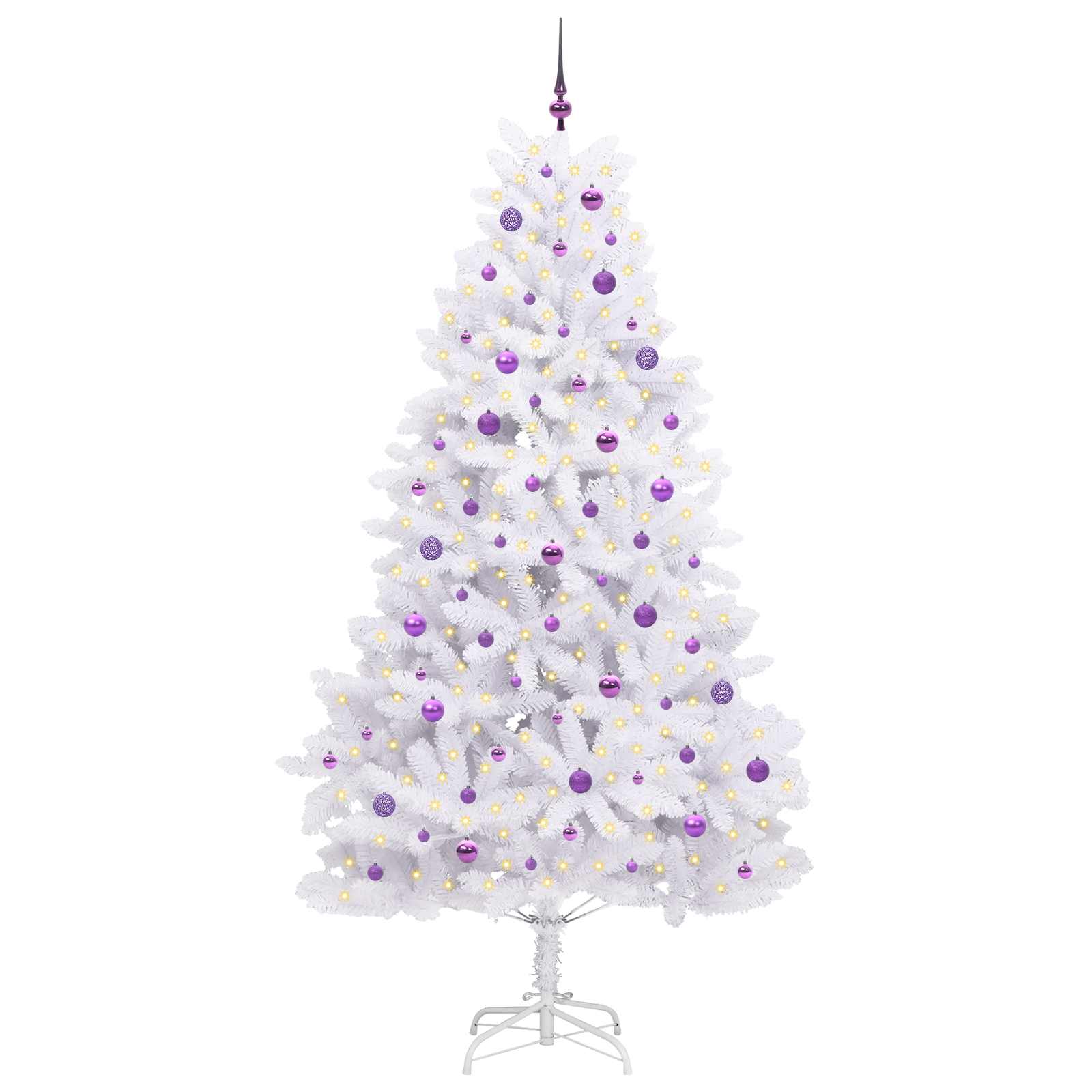 Sapin de Noël Artificiel à Branches Articulées Blanc 240 cm - XIOS
