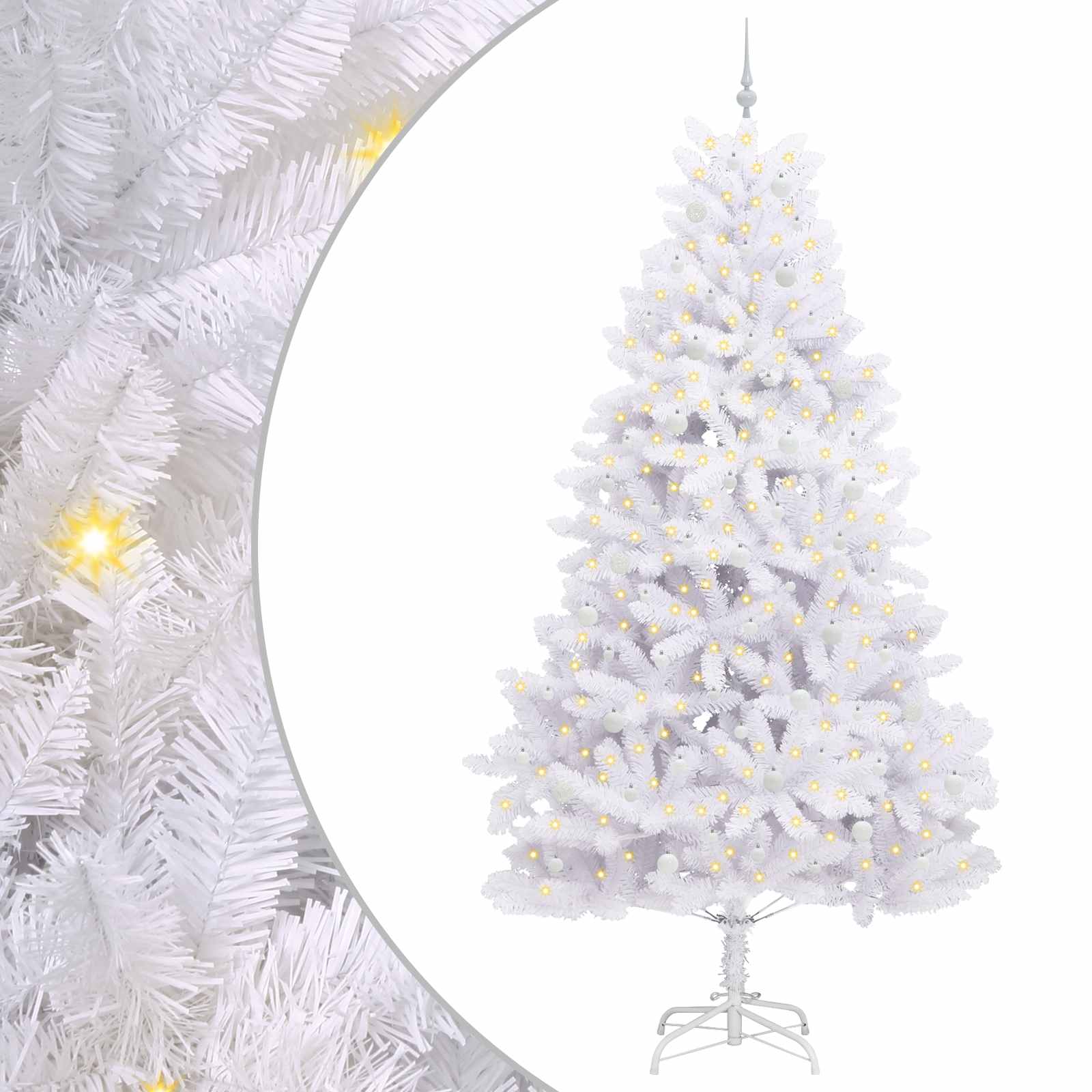 Sapin de Noël Artificiel à Branches Articulées Blanc 270 cm - XIOS