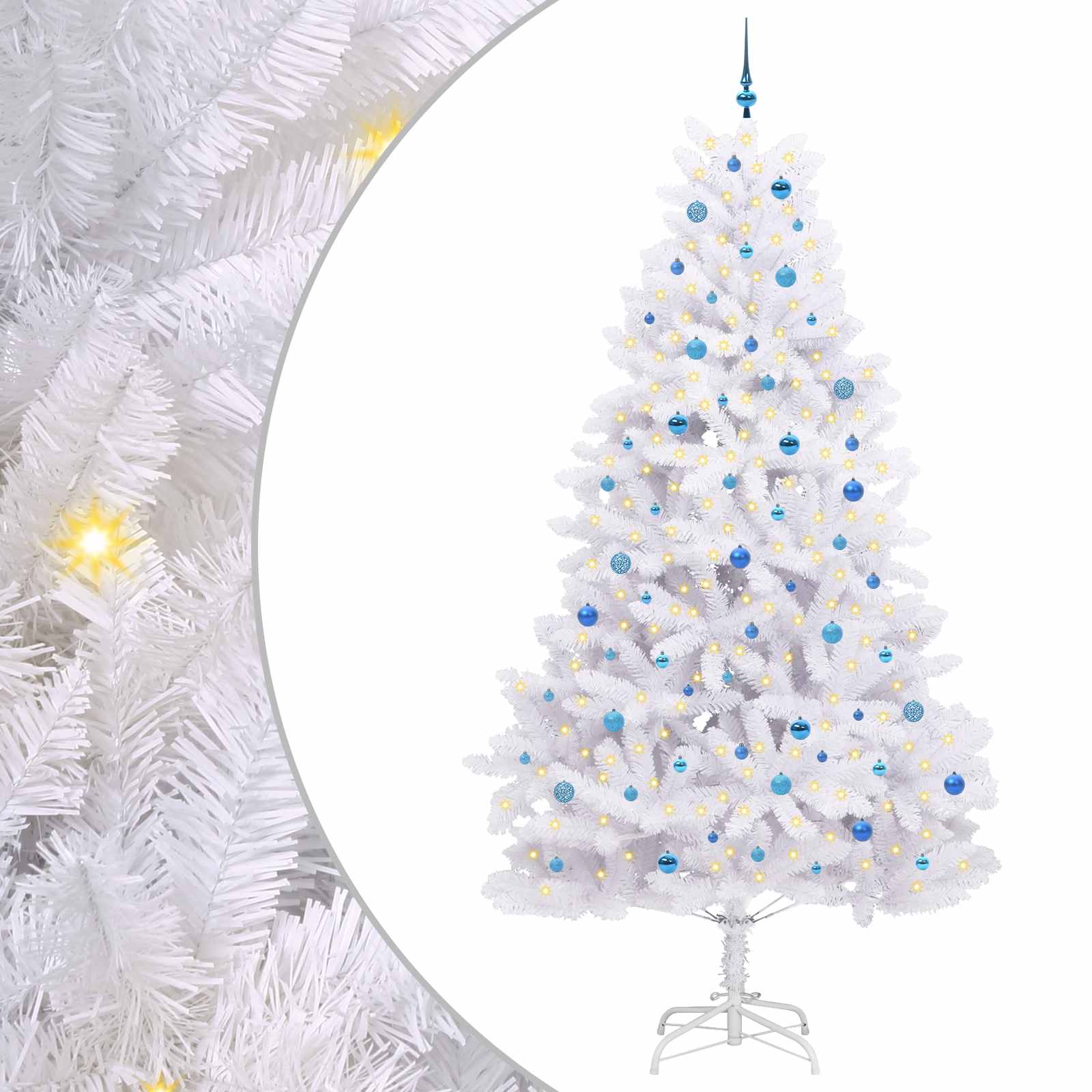 Sapin de Noël Artificiel à Branches Articulées Blanc 270 cm - XIOS