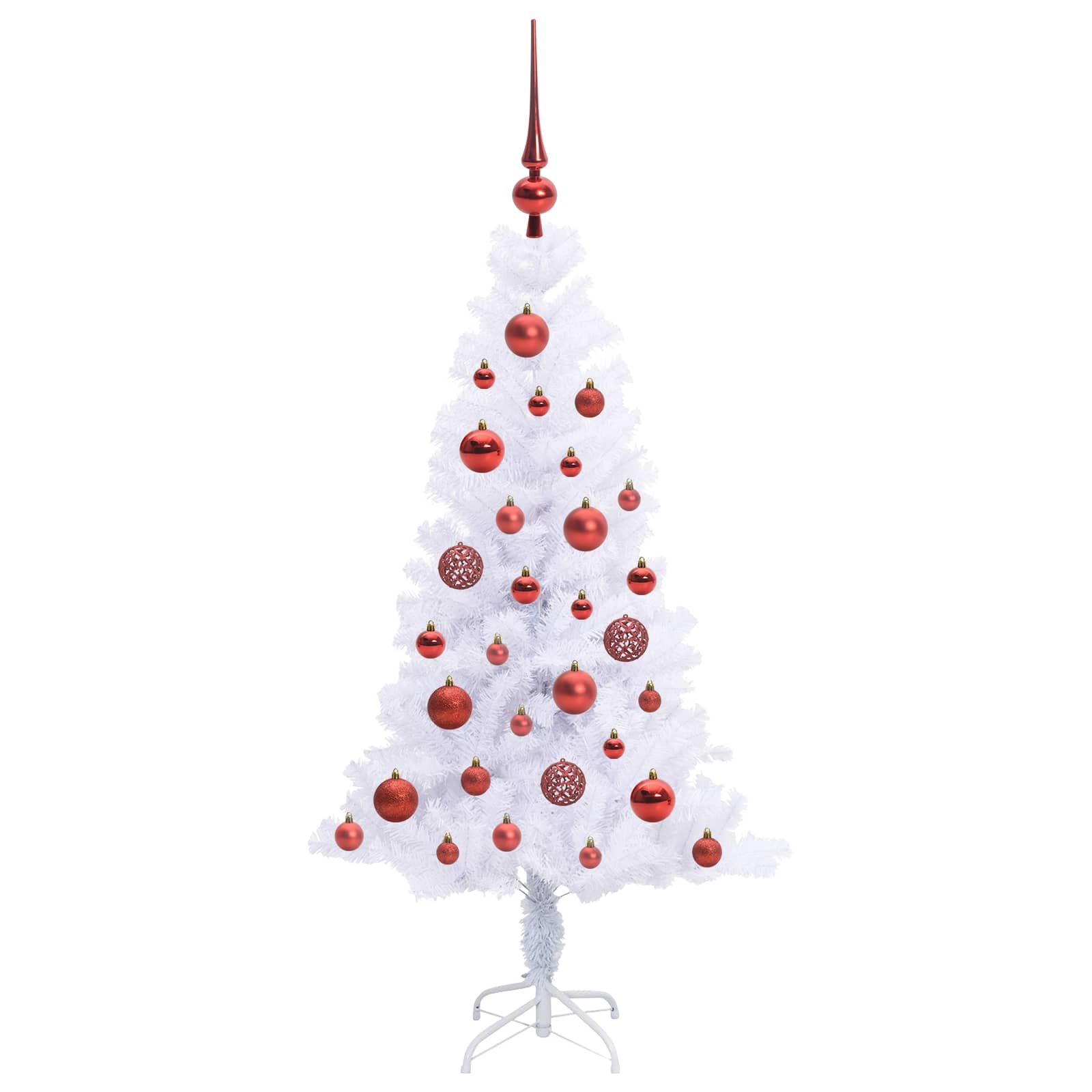 Sapin de Noël artificiel avec 150 LED Blanc 120 cm PVC et Acier - XIOS