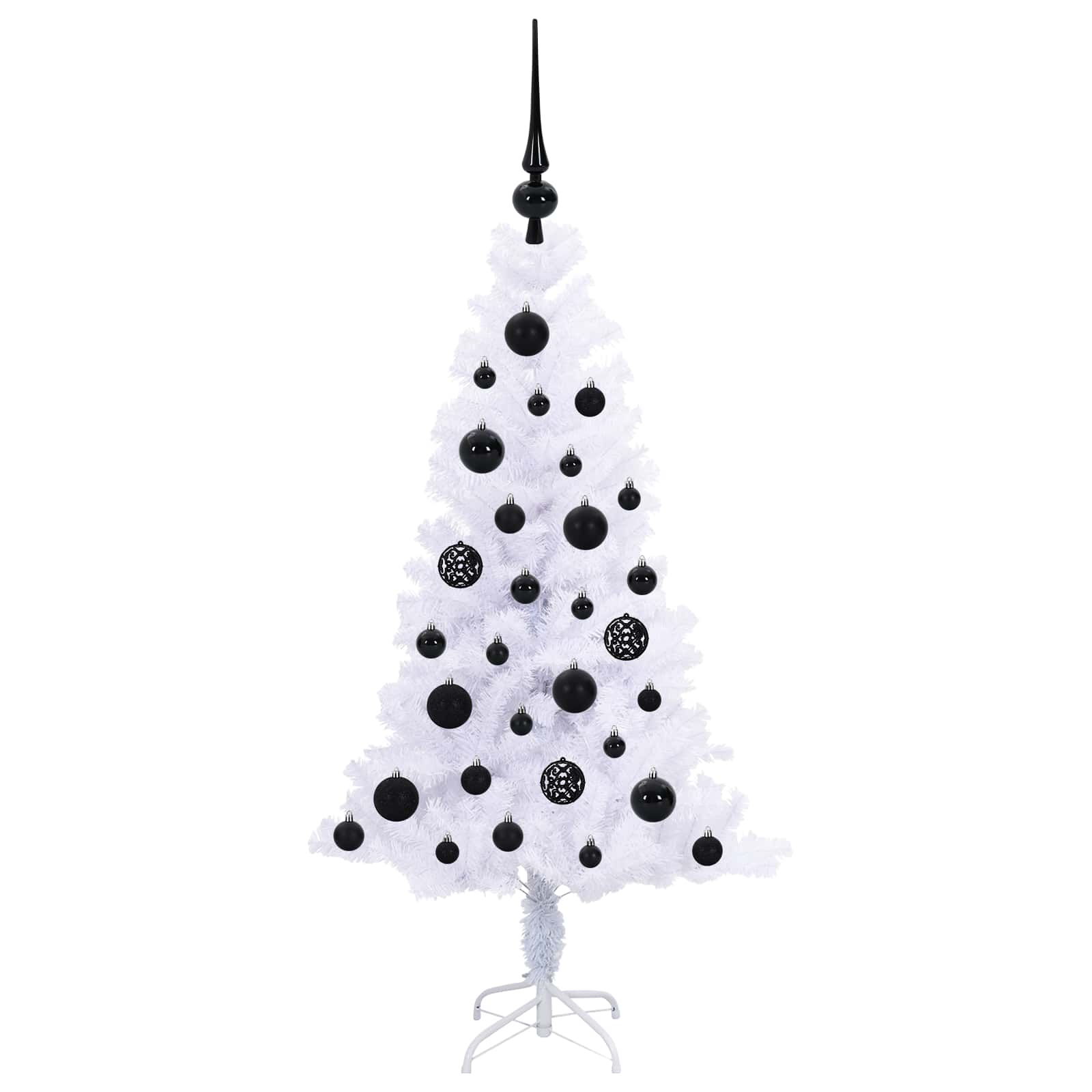 Sapin de Noël artificiel avec 150 LED Blanc 120 cm PVC et Acier - XIOS