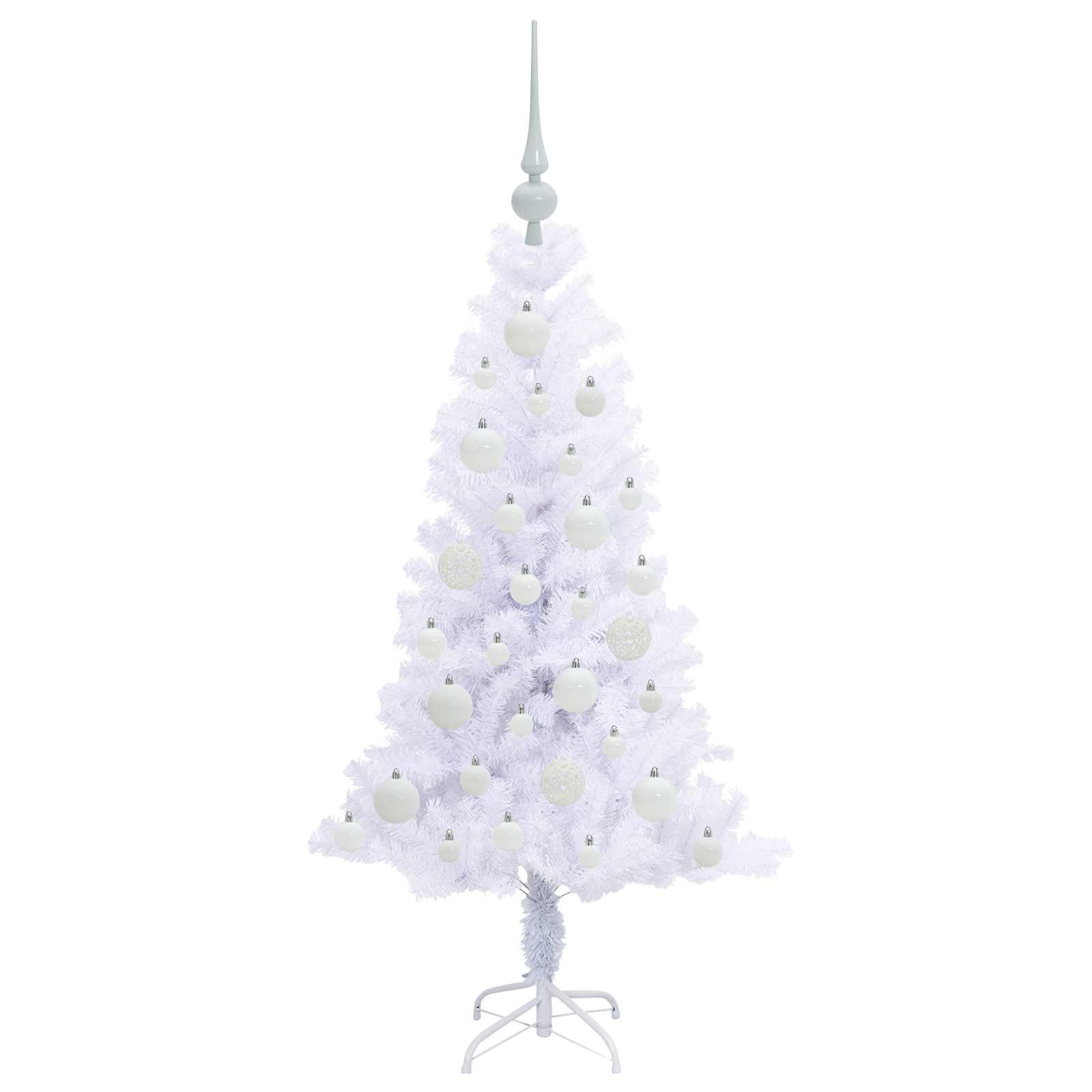 Sapin de Noël artificiel avec 150 LED Blanc 120 cm PVC et Acier - XIOS