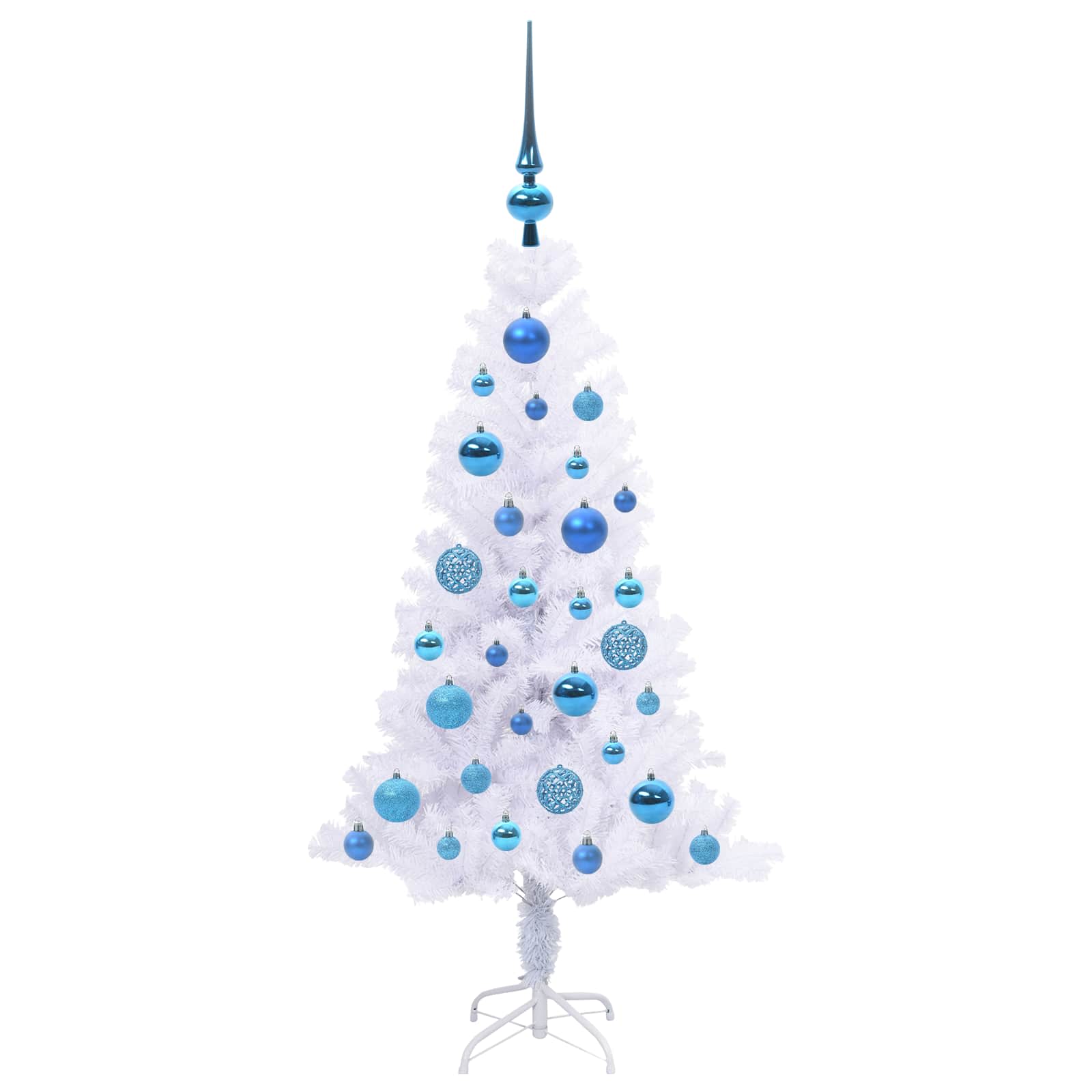 Sapin de Noël artificiel avec 150 LED Blanc 120 cm PVC et Acier - XIOS