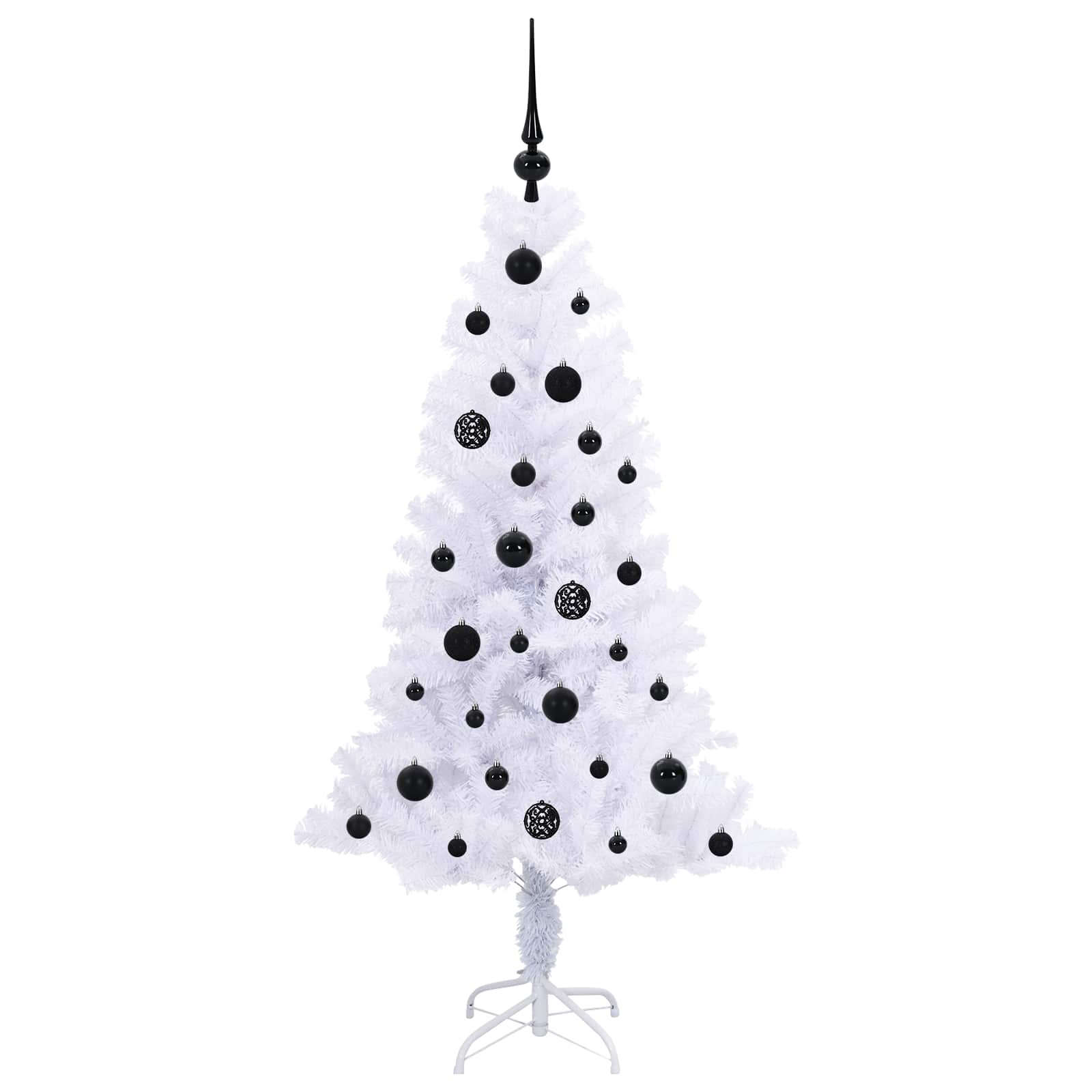 Sapin de Noël artificiel avec 150 LED Blanc 150 cm PVC et Acier - XIOS