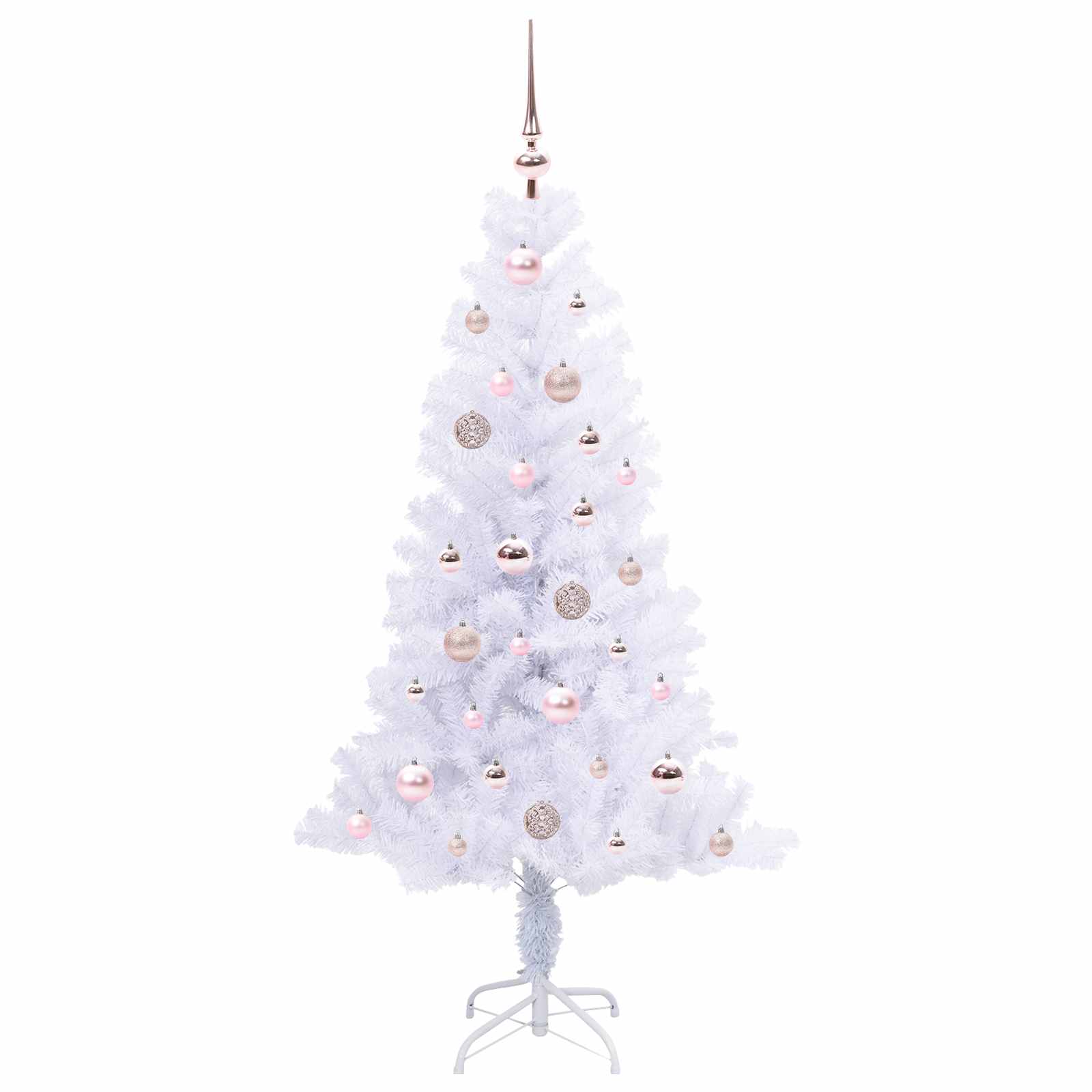Sapin de Noël artificiel avec 150 LED Blanc 150 cm PVC et Acier - XIOS