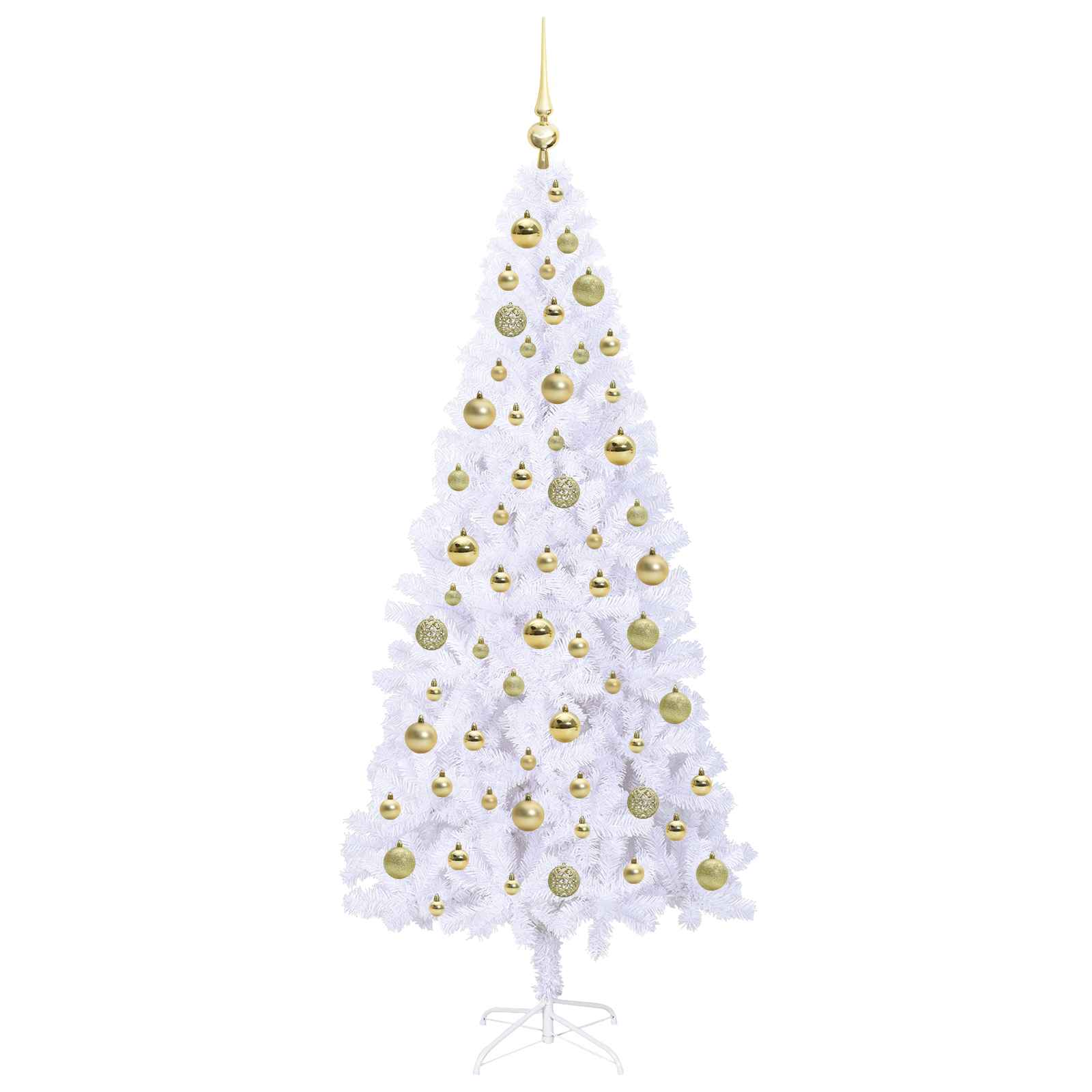 Sapin de Noël artificiel avec 300 LED Blanc 180 cm PVC et Acier - XIOS