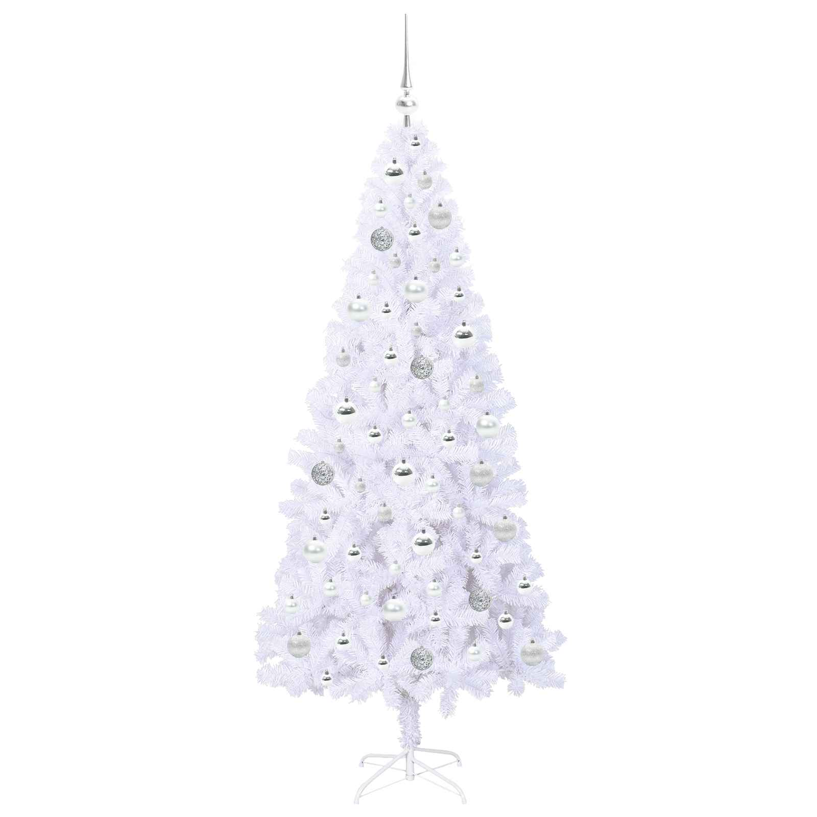 Sapin de Noël artificiel avec 300 LED Blanc 180 cm PVC et Acier - XIOS