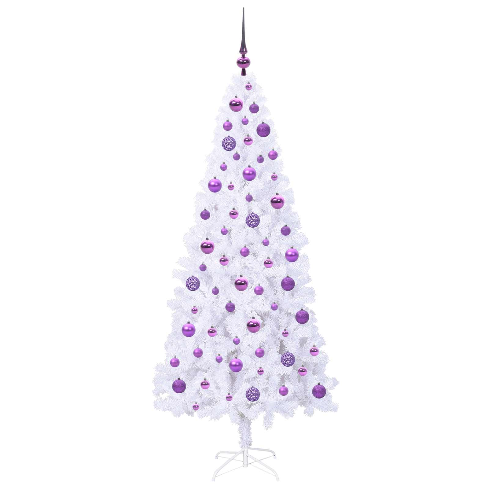 Sapin de Noël artificiel avec 300 LED Blanc 180 cm PVC et Acier - XIOS