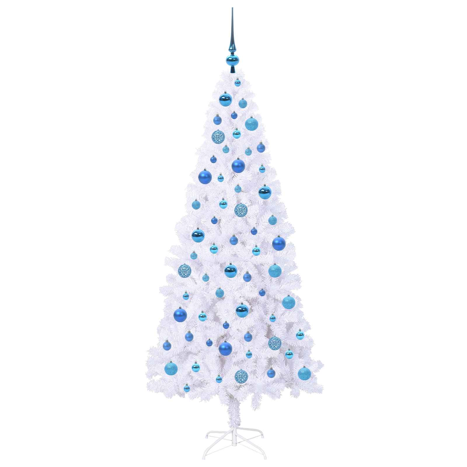 Sapin de Noël artificiel avec 300 LED Blanc 180 cm PVC et Acier - XIOS