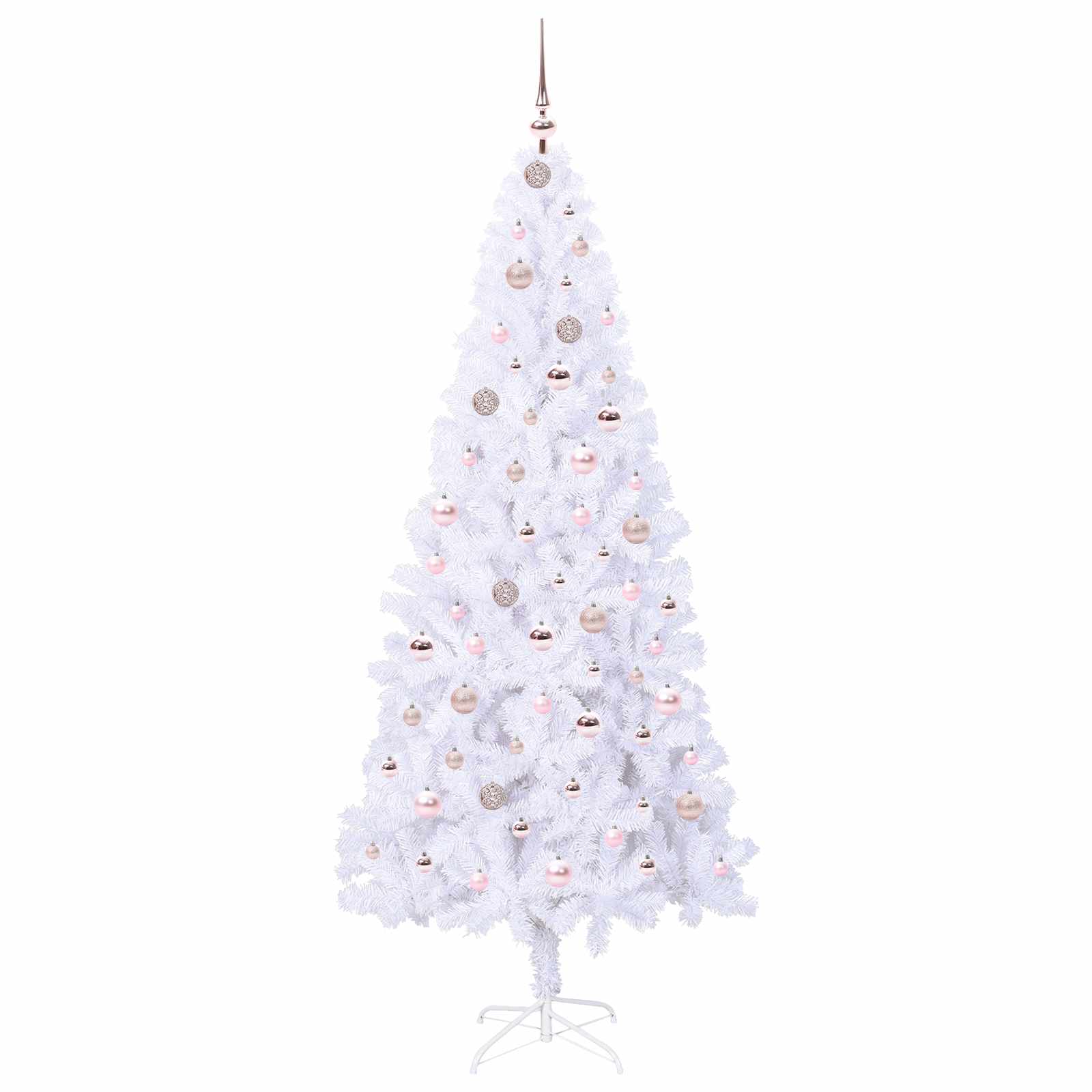 Sapin de Noël artificiel avec 300 LED Blanc 210 cm PVC et Acier - XIOS