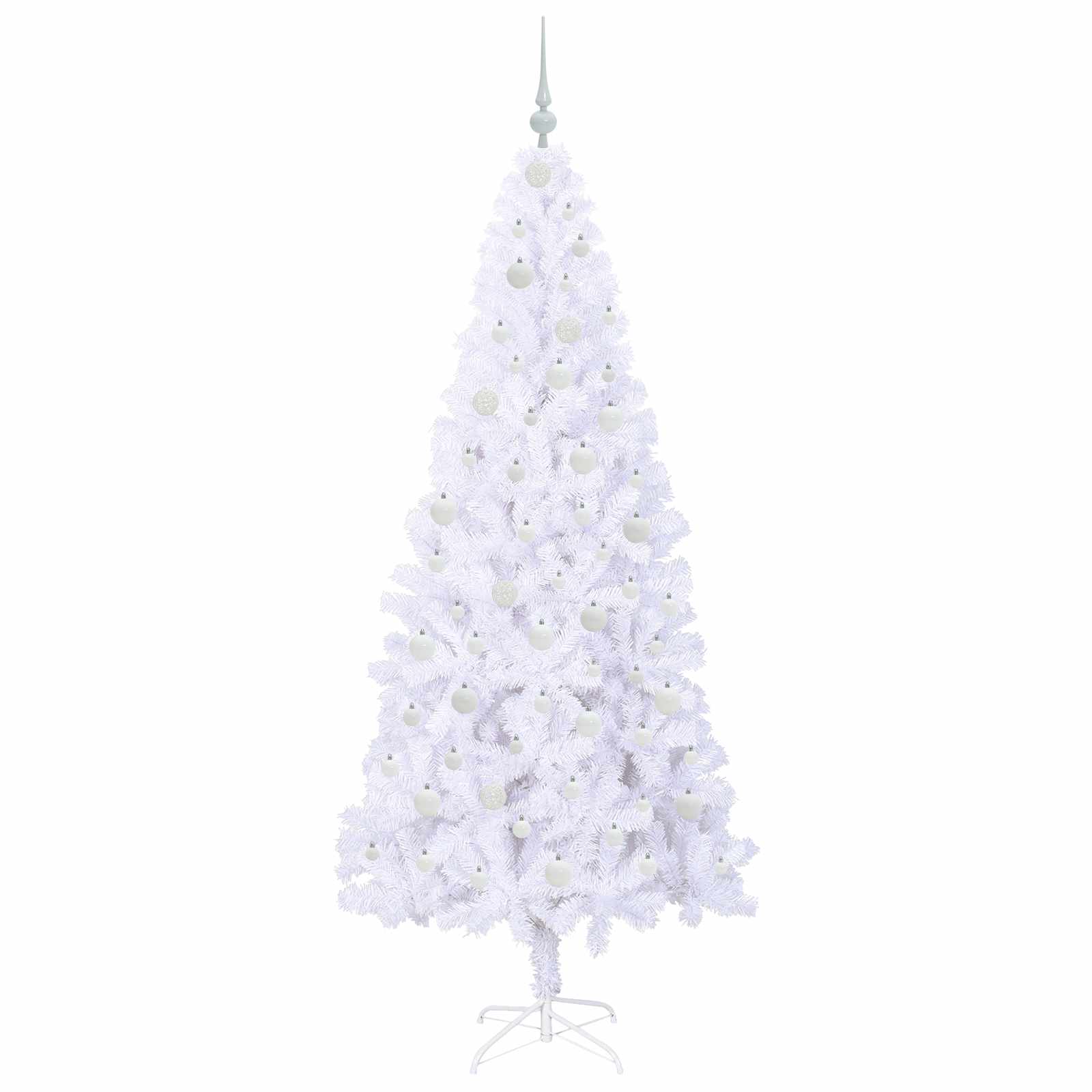 Sapin de Noël artificiel avec 300 LED Blanc 210 cm PVC et Acier - XIOS
