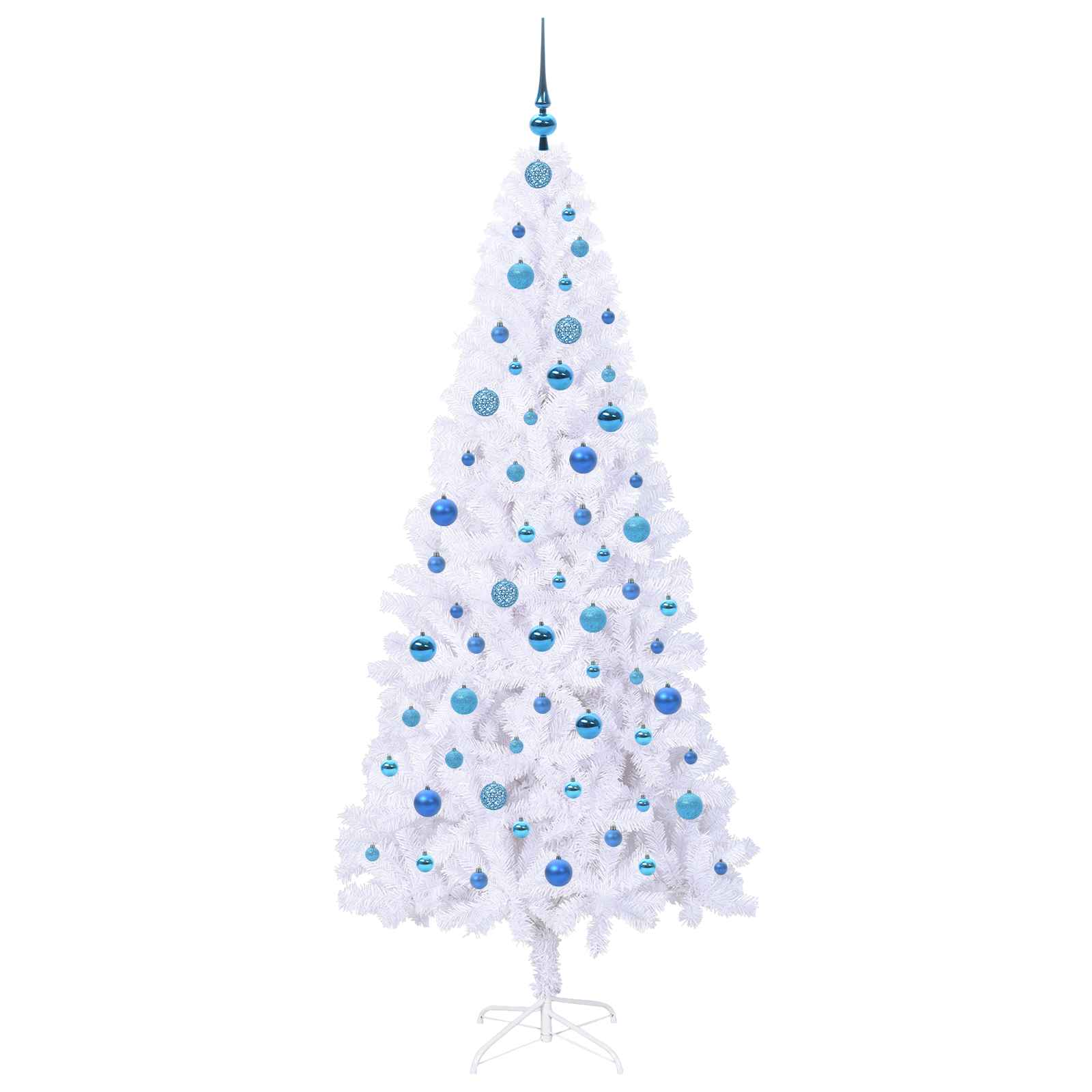 Sapin de Noël artificiel avec 300 LED Blanc 210 cm PVC et Acier - XIOS