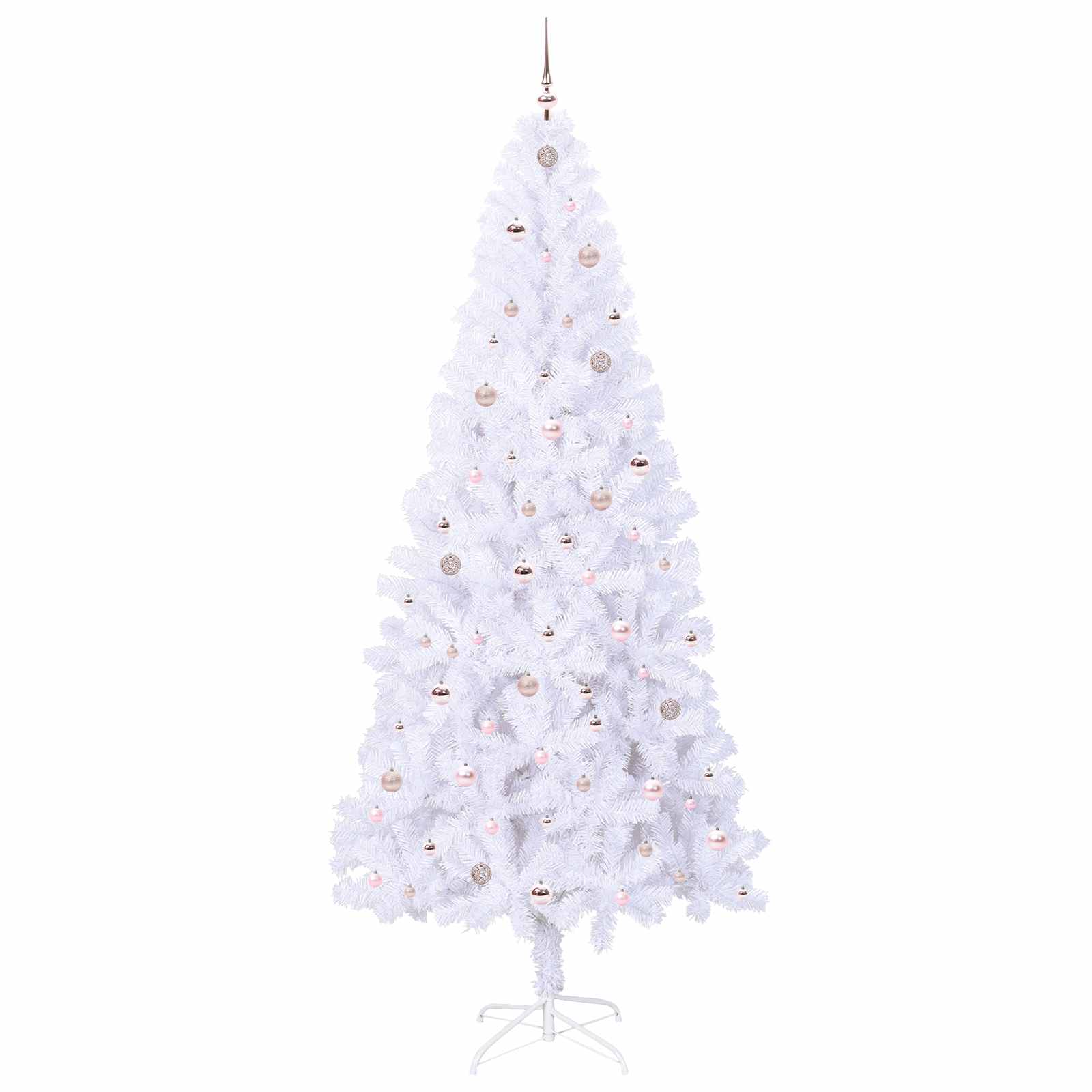 Sapin de Noël artificiel avec 300 LED Blanc 240 cm PVC et Acier - XIOS
