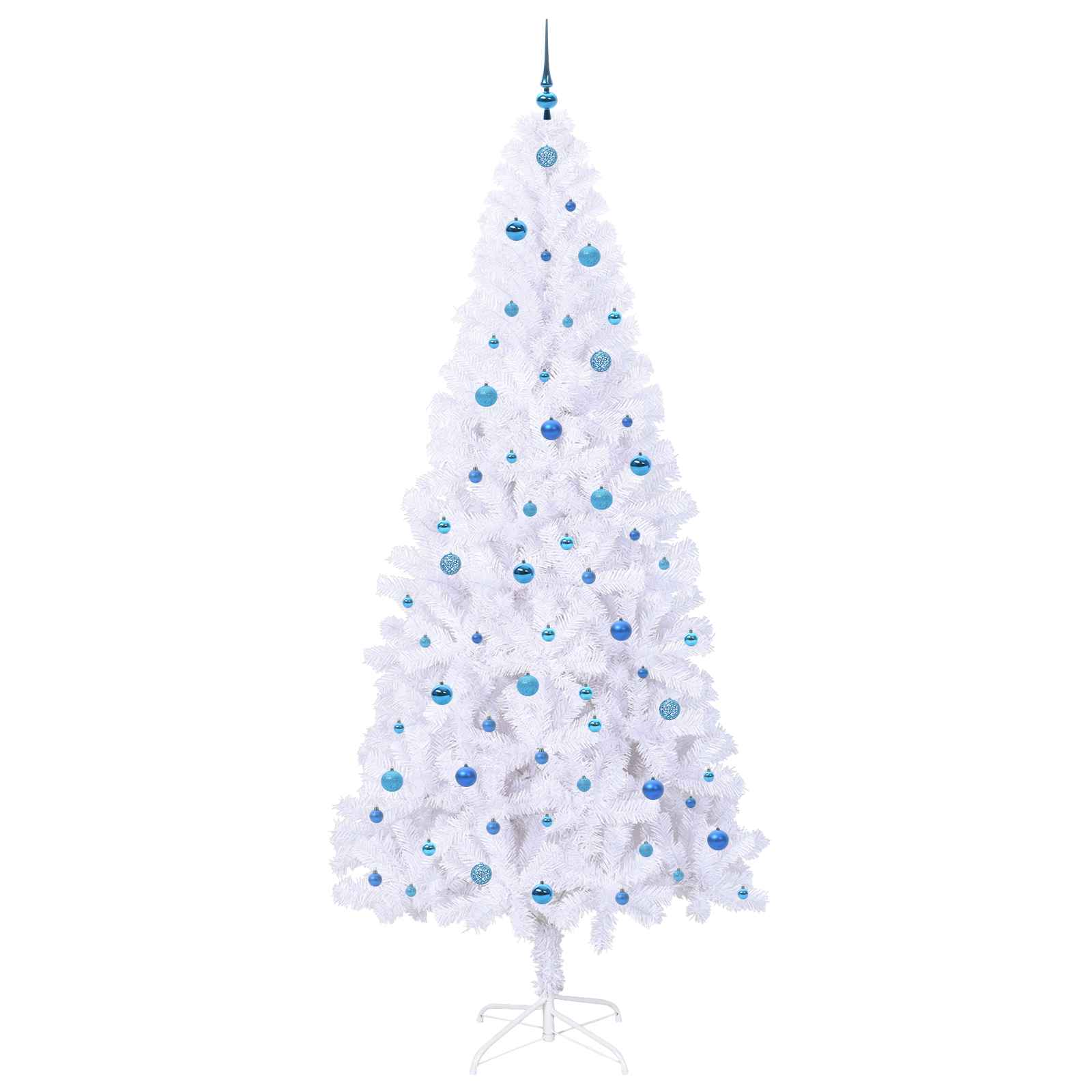Sapin de Noël artificiel avec 300 LED Blanc 240 cm PVC et Acier - XIOS