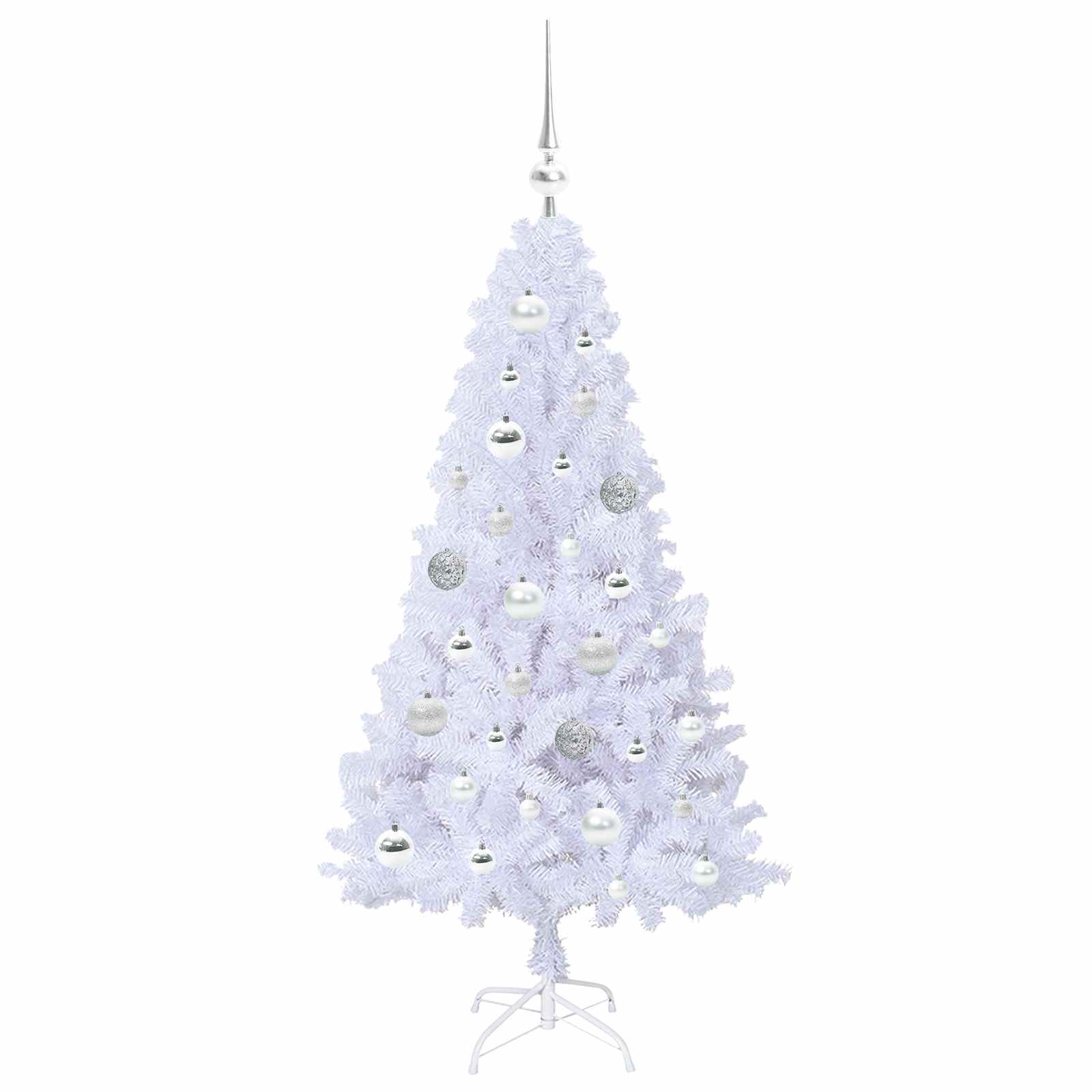 Sapin de Noël artificiel avec 150 LED Blanc 120 cm PVC et Acier - XIOS