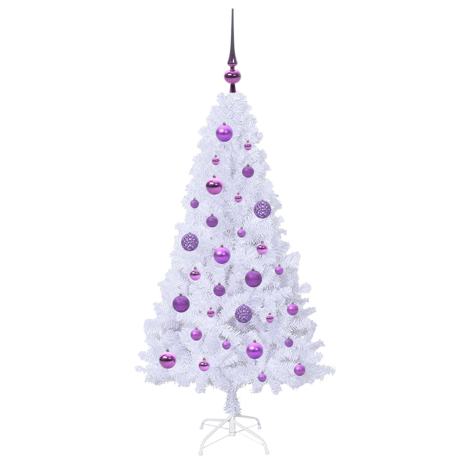 Sapin de Noël artificiel avec 150 LED Blanc 120 cm PVC et Acier - XIOS