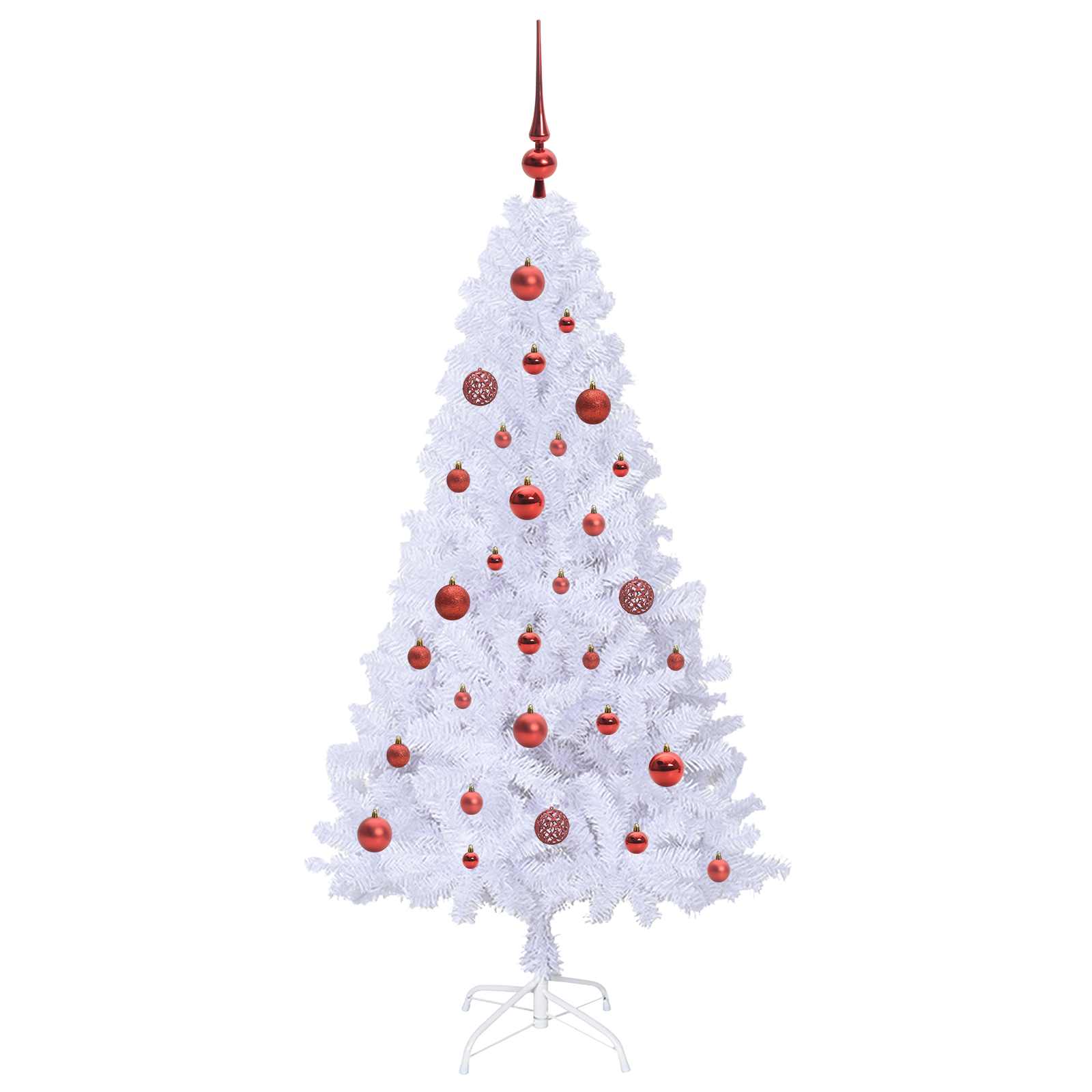 Sapin de Noël artificiel avec 150 LED Blanc 150 cm PVC et Acier - XIOS