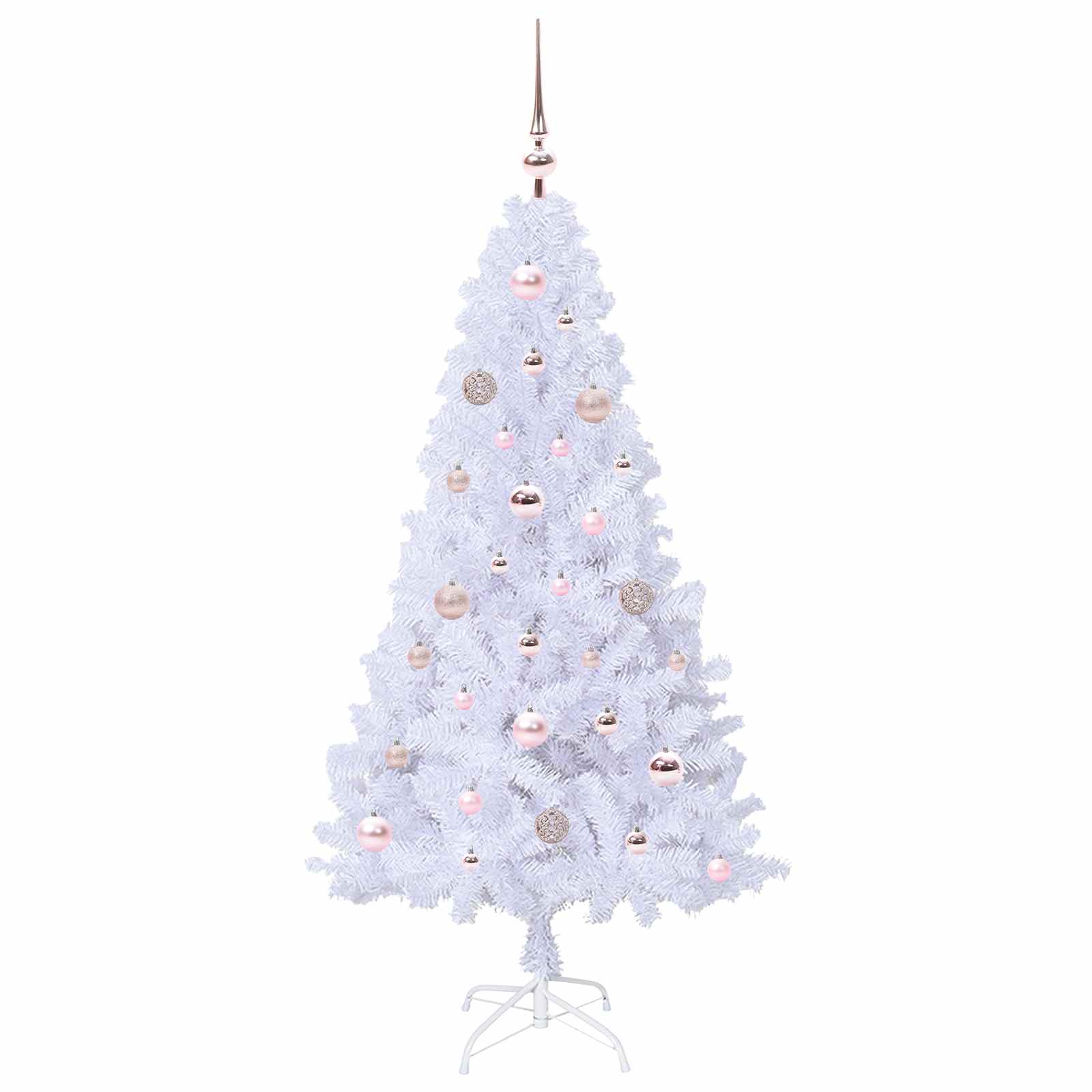 Sapin de Noël artificiel avec 150 LED Blanc 150 cm PVC et Acier - XIOS