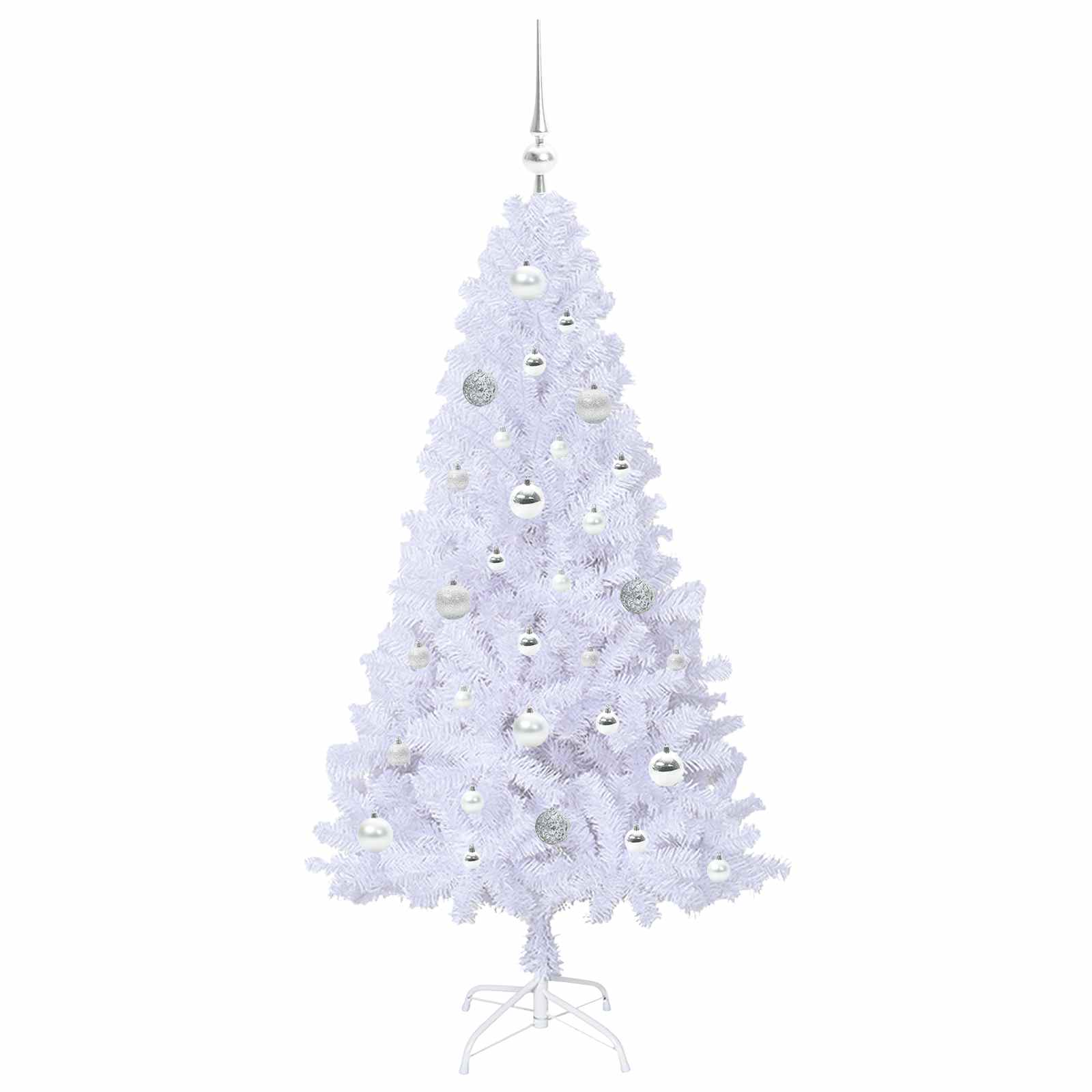 Sapin de Noël artificiel avec 150 LED Blanc 150 cm PVC et Acier - XIOS
