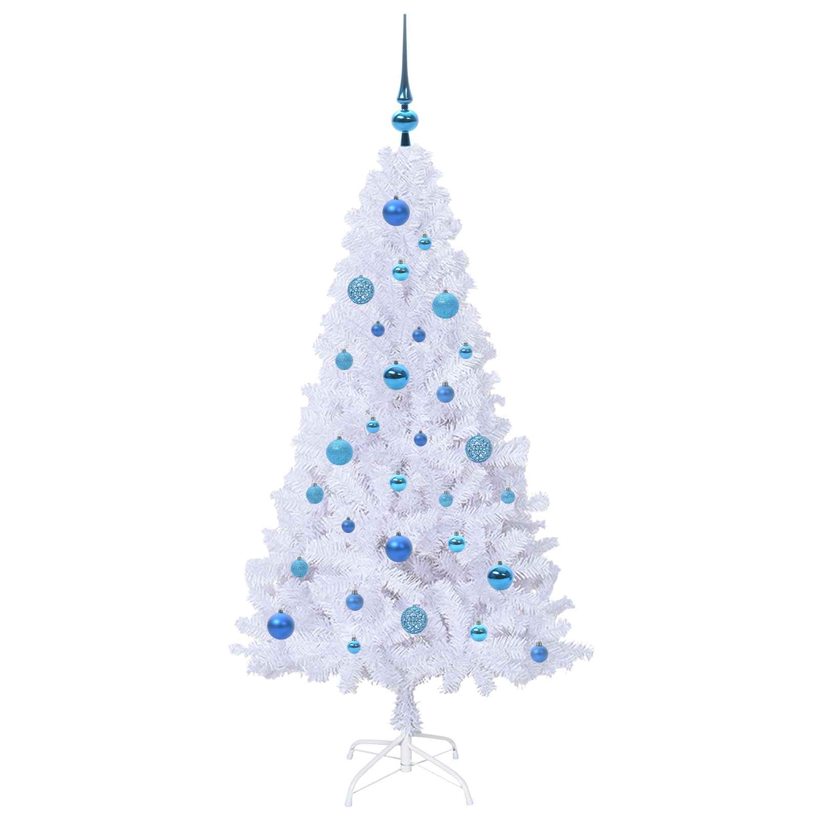Sapin de Noël artificiel avec 150 LED Blanc 150 cm PVC et Acier - XIOS