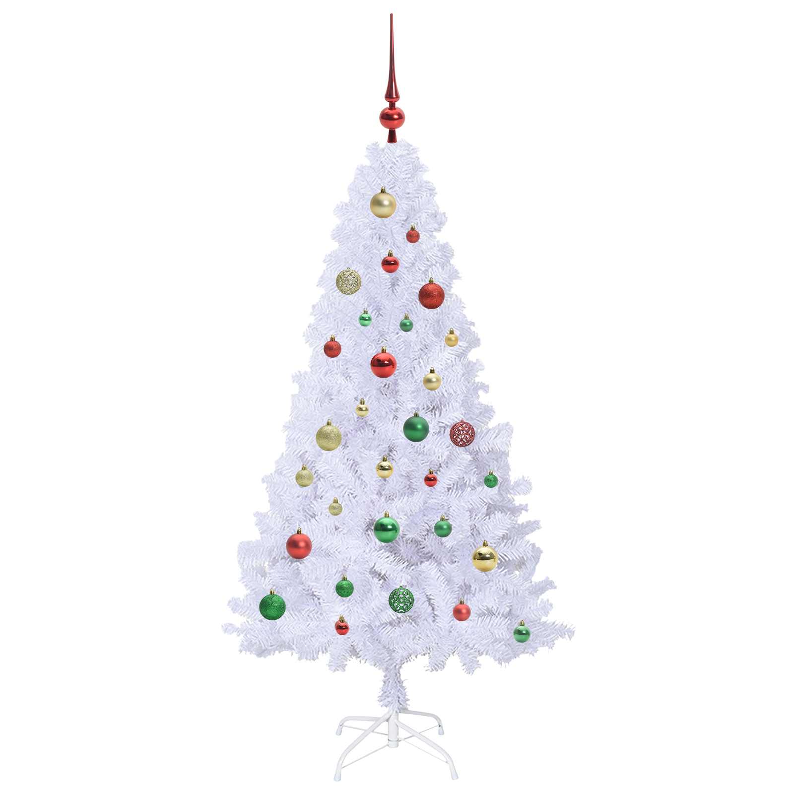 Sapin de Noël artificiel avec 150 LED Blanc 150 cm PVC et Acier - XIOS