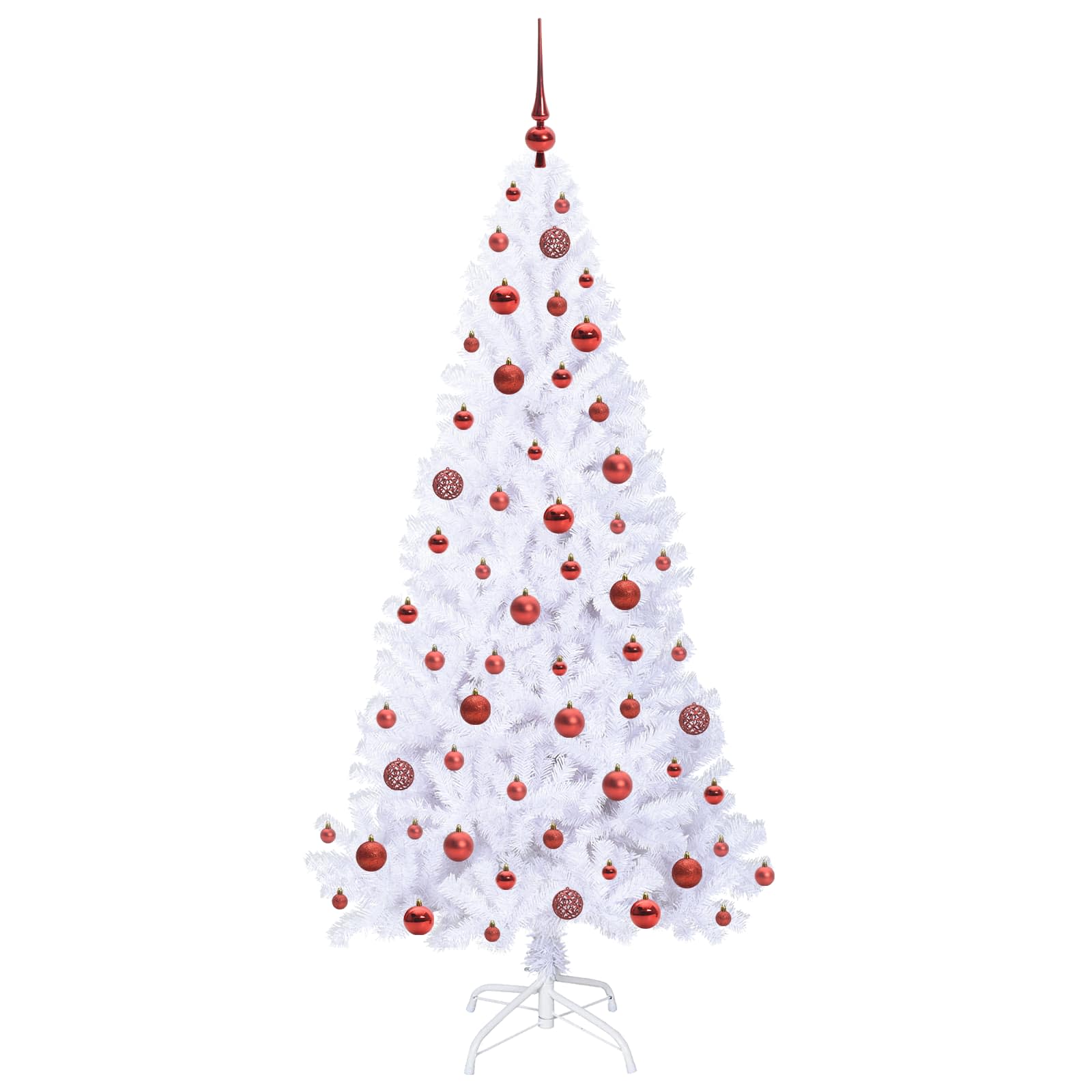 Sapin de Noël artificiel avec 300 LED Blanc 180 cm PVC et Acier - XIOS