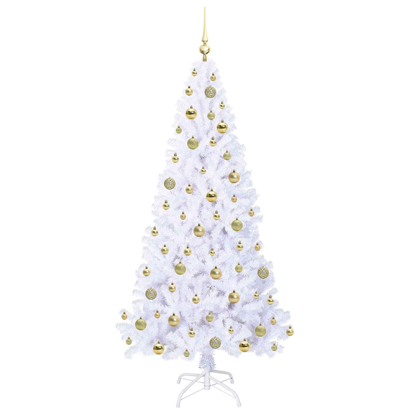Sapin de Noël artificiel avec 300 LED Blanc 180 cm PVC et Acier - XIOS