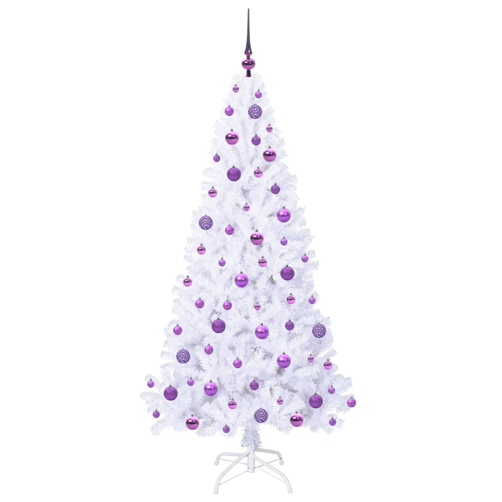 Sapin de Noël artificiel avec 300 LED Blanc 180 cm PVC et Acier - XIOS