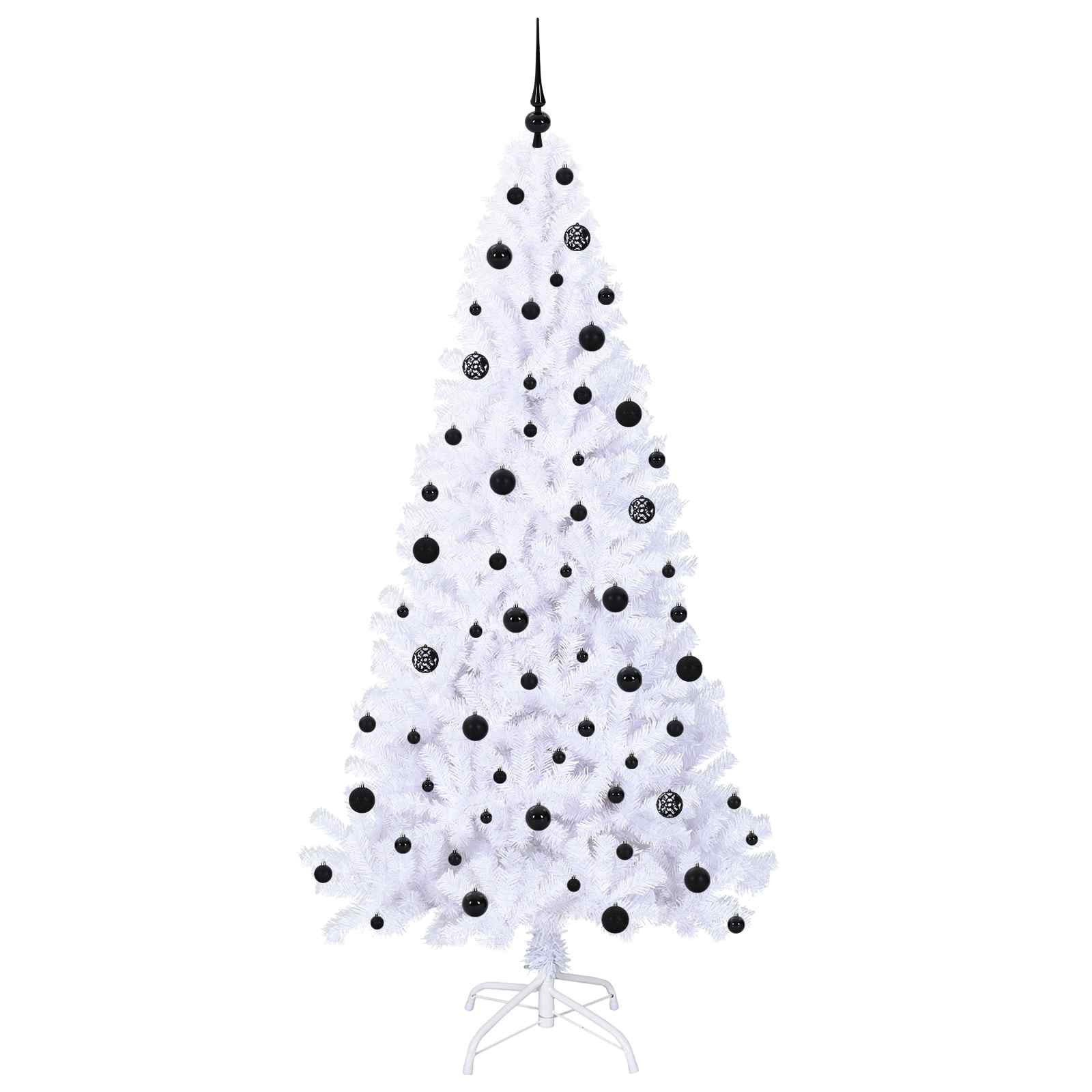 Sapin de Noël artificiel avec 300 LED Blanc 210 cm PVC et Acier - XIOS