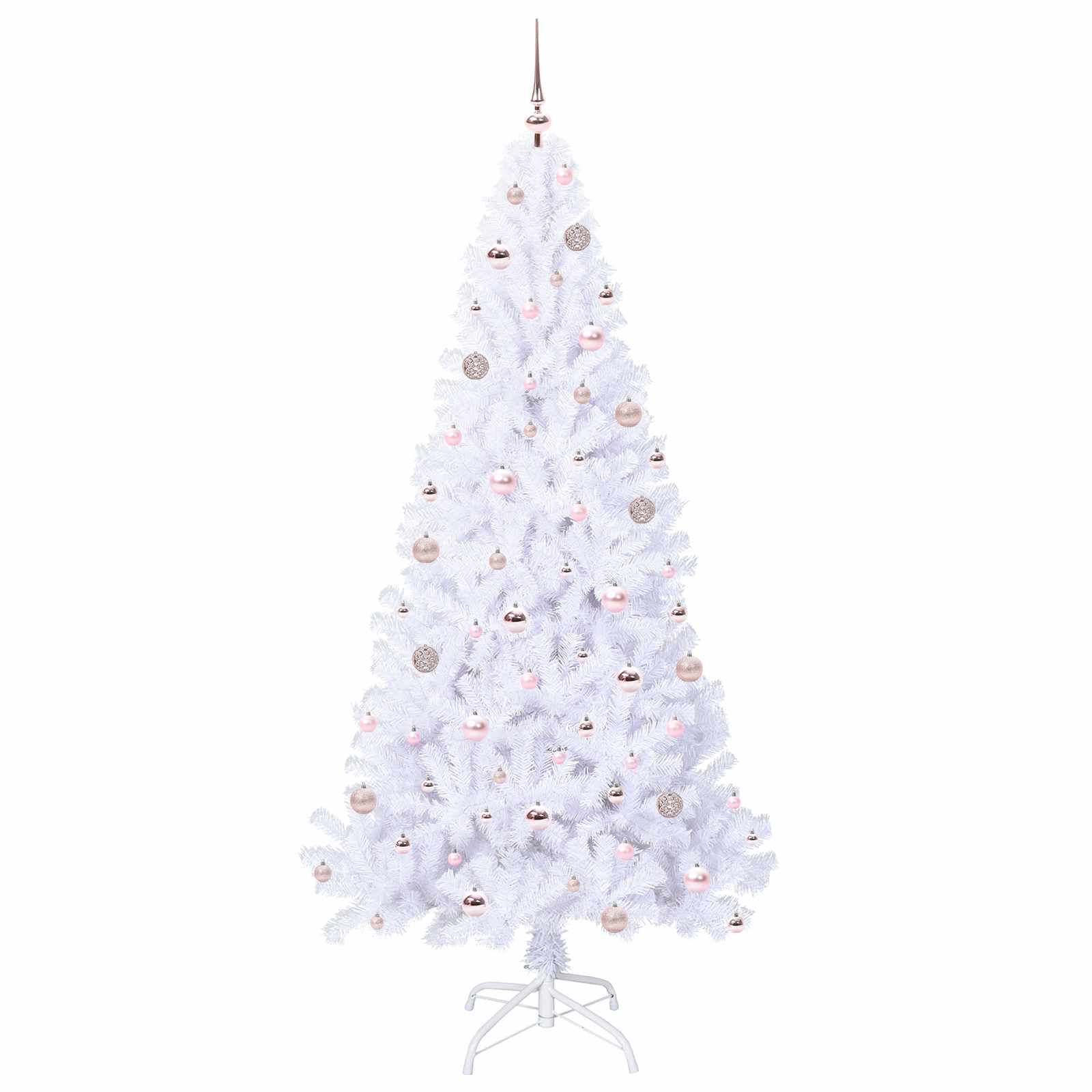 Sapin de Noël artificiel avec 300 LED Blanc 210 cm PVC et Acier - XIOS