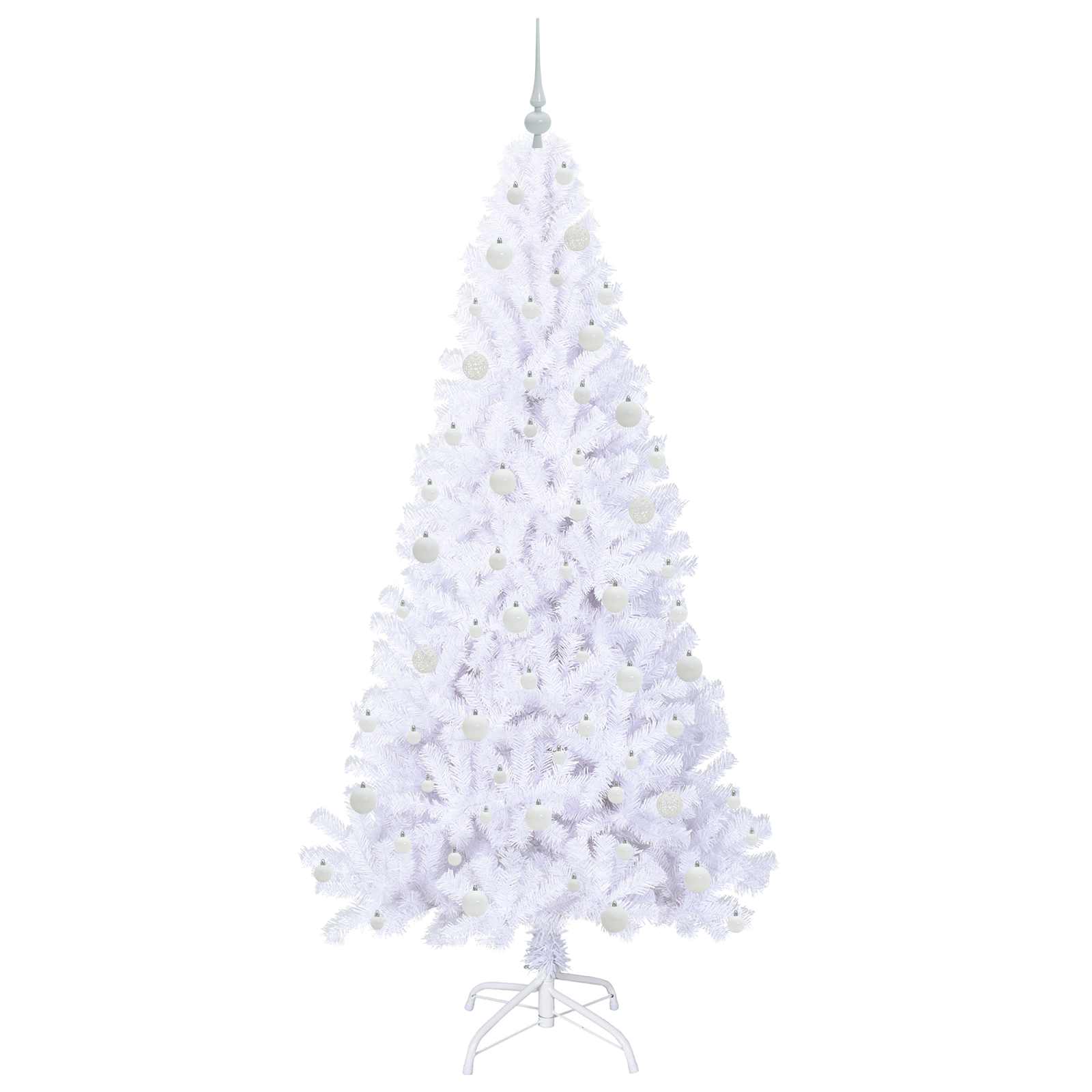 Sapin de Noël artificiel avec 300 LED Blanc 210 cm PVC et Acier - XIOS