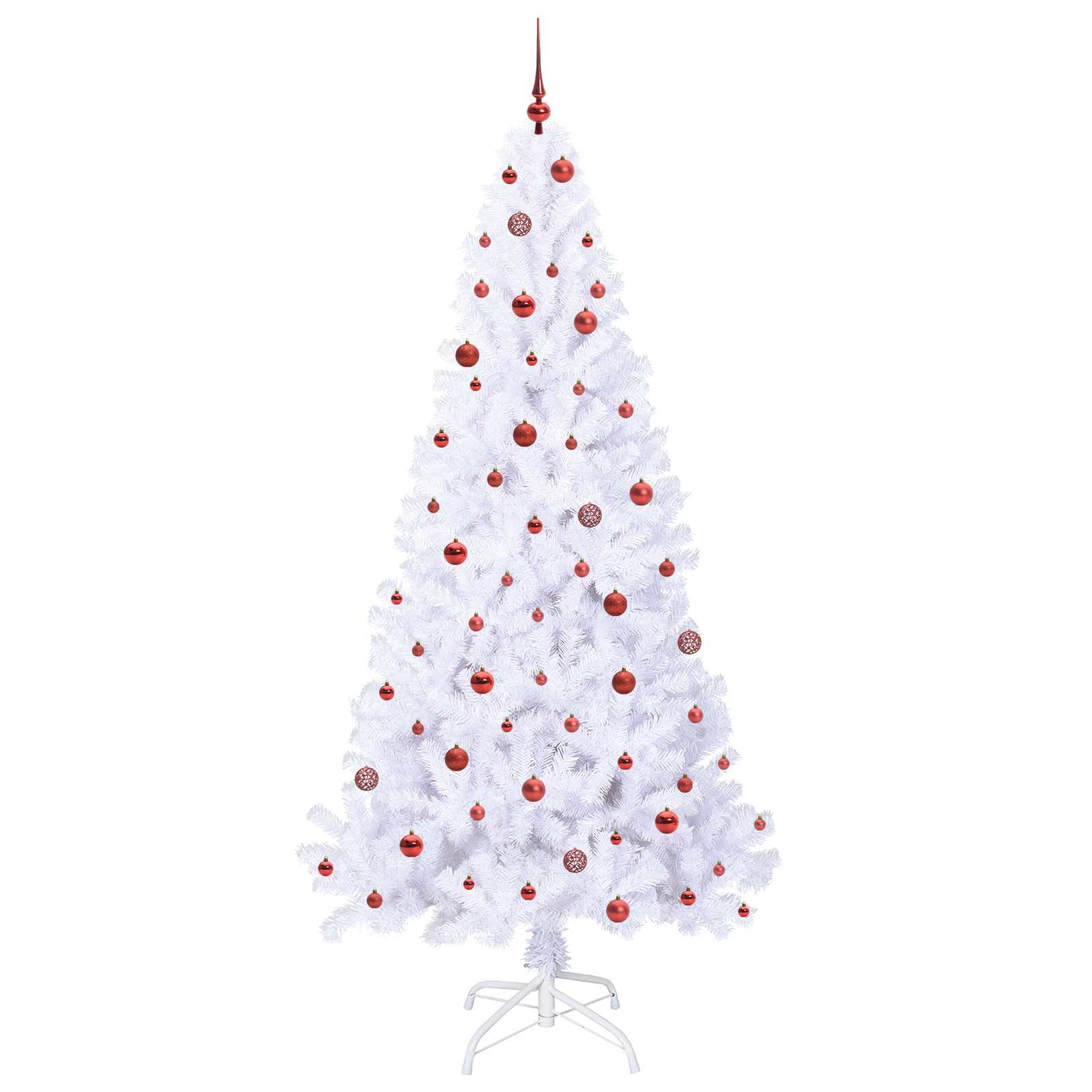 Sapin de Noël artificiel avec 300 LED Blanc 240 cm PVC et Acier - XIOS