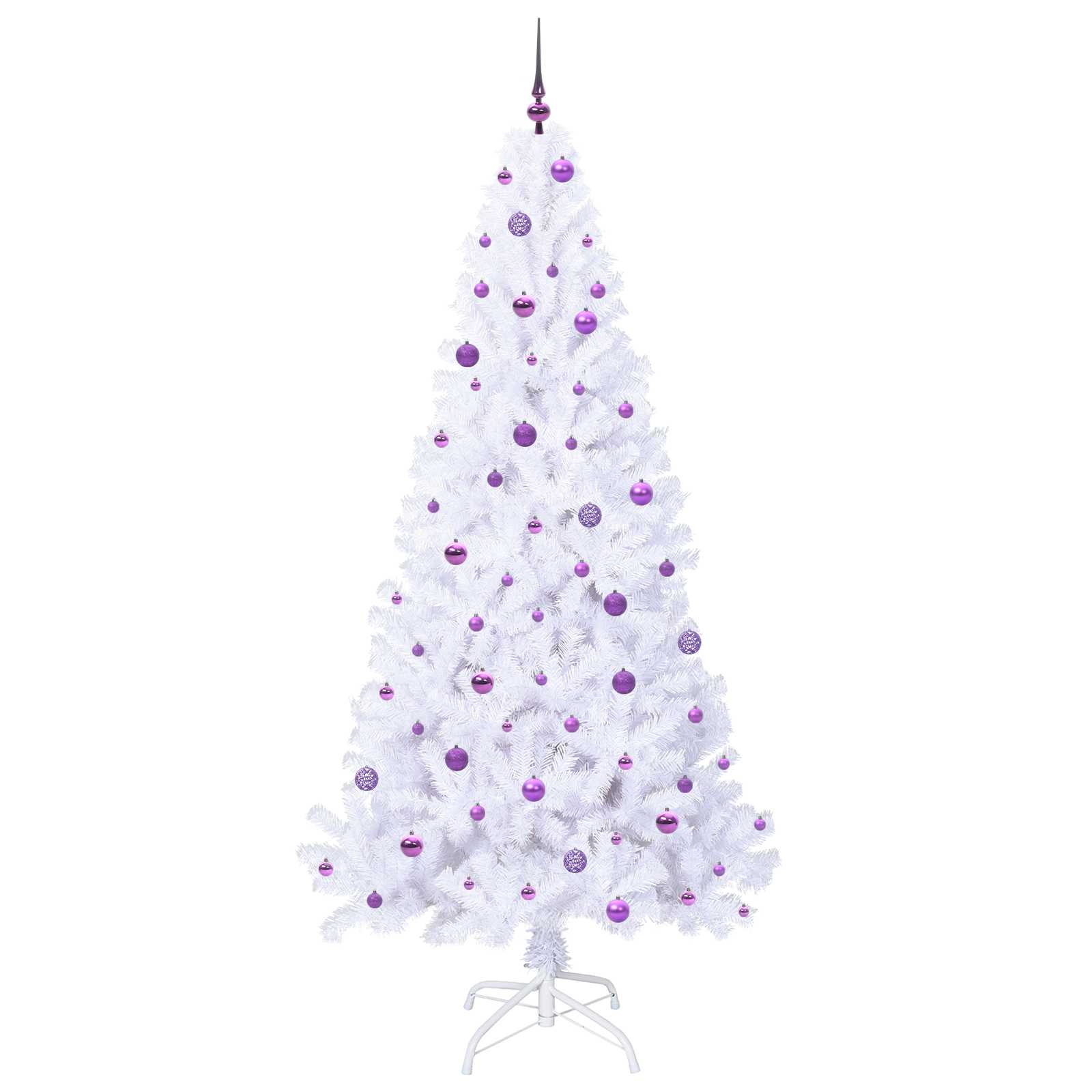 Sapin de Noël artificiel avec 300 LED Blanc 240 cm PVC et Acier - XIOS