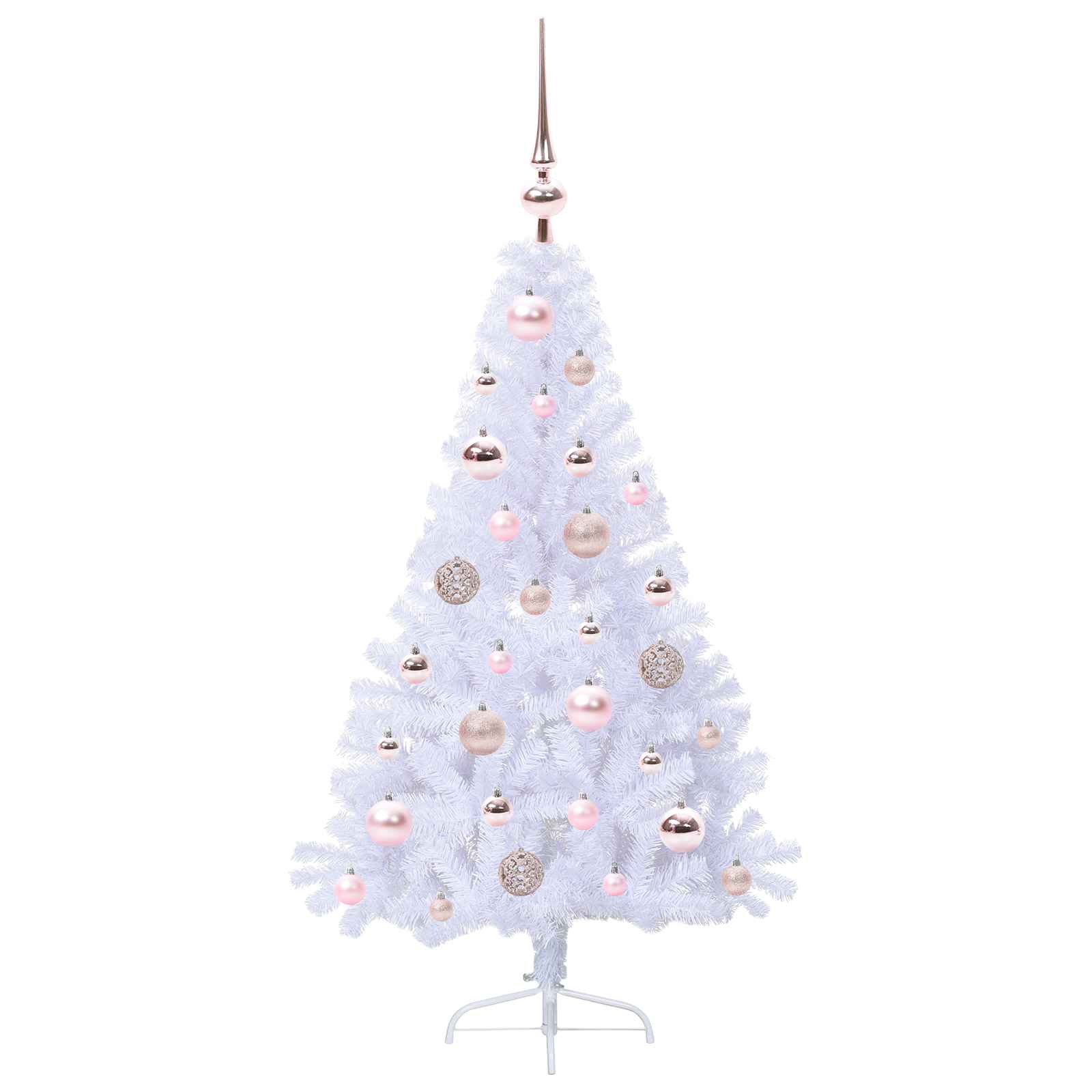 Sapin de Noël artificiel avec 150 LED Blanc 120 cm PVC et Acier - XIOS