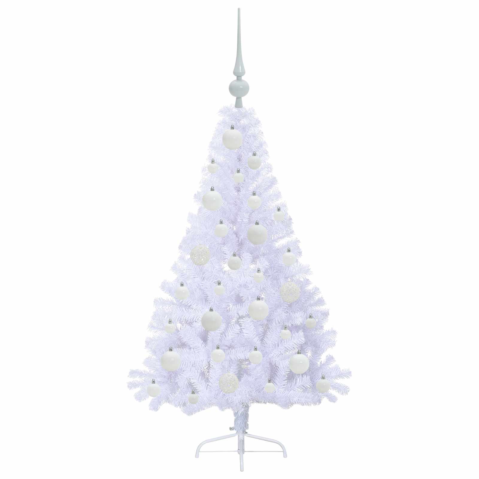 Sapin de Noël artificiel avec 150 LED Blanc 120 cm PVC et Acier - XIOS