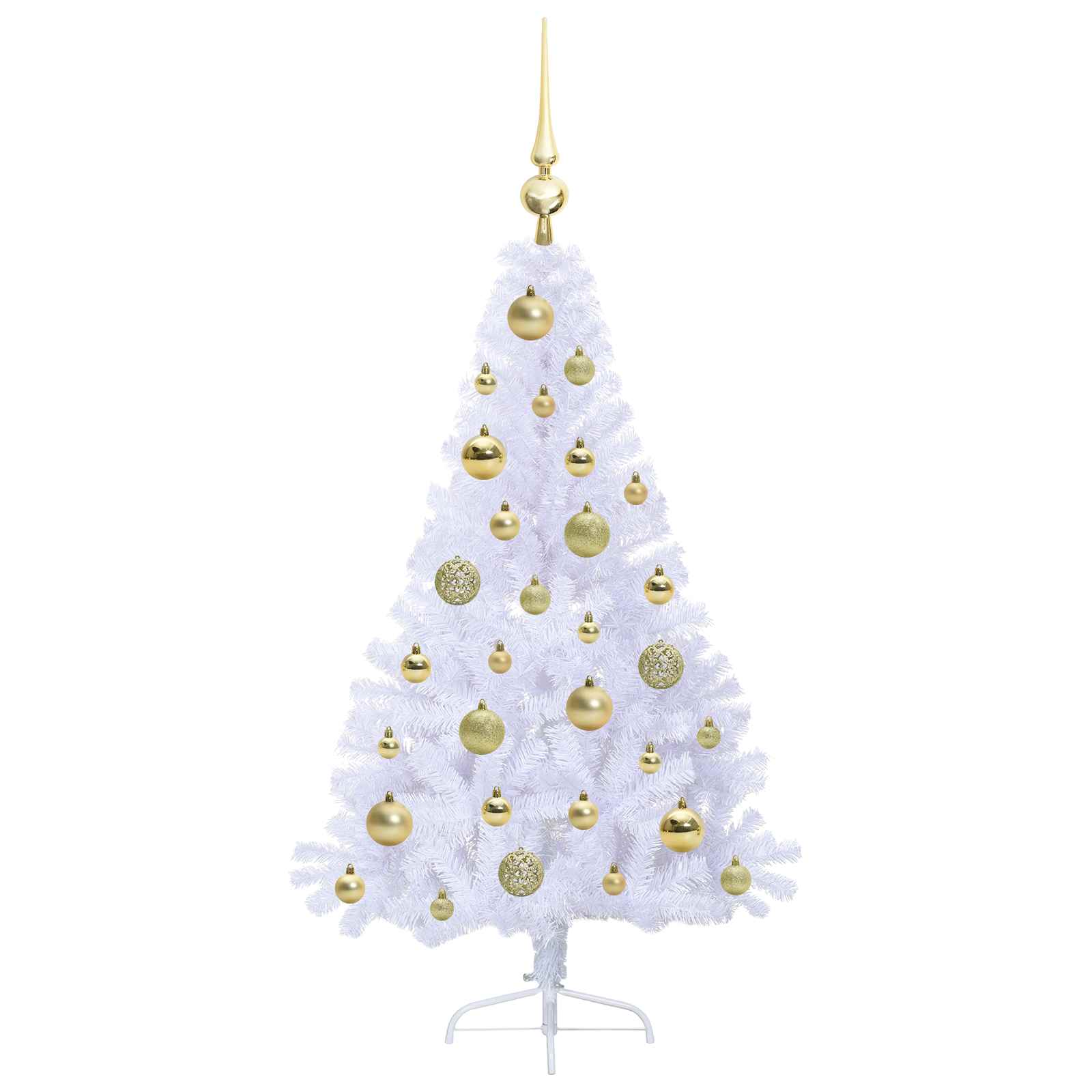 Sapin de Noël artificiel avec 150 LED Blanc 120 cm PVC et Acier - XIOS