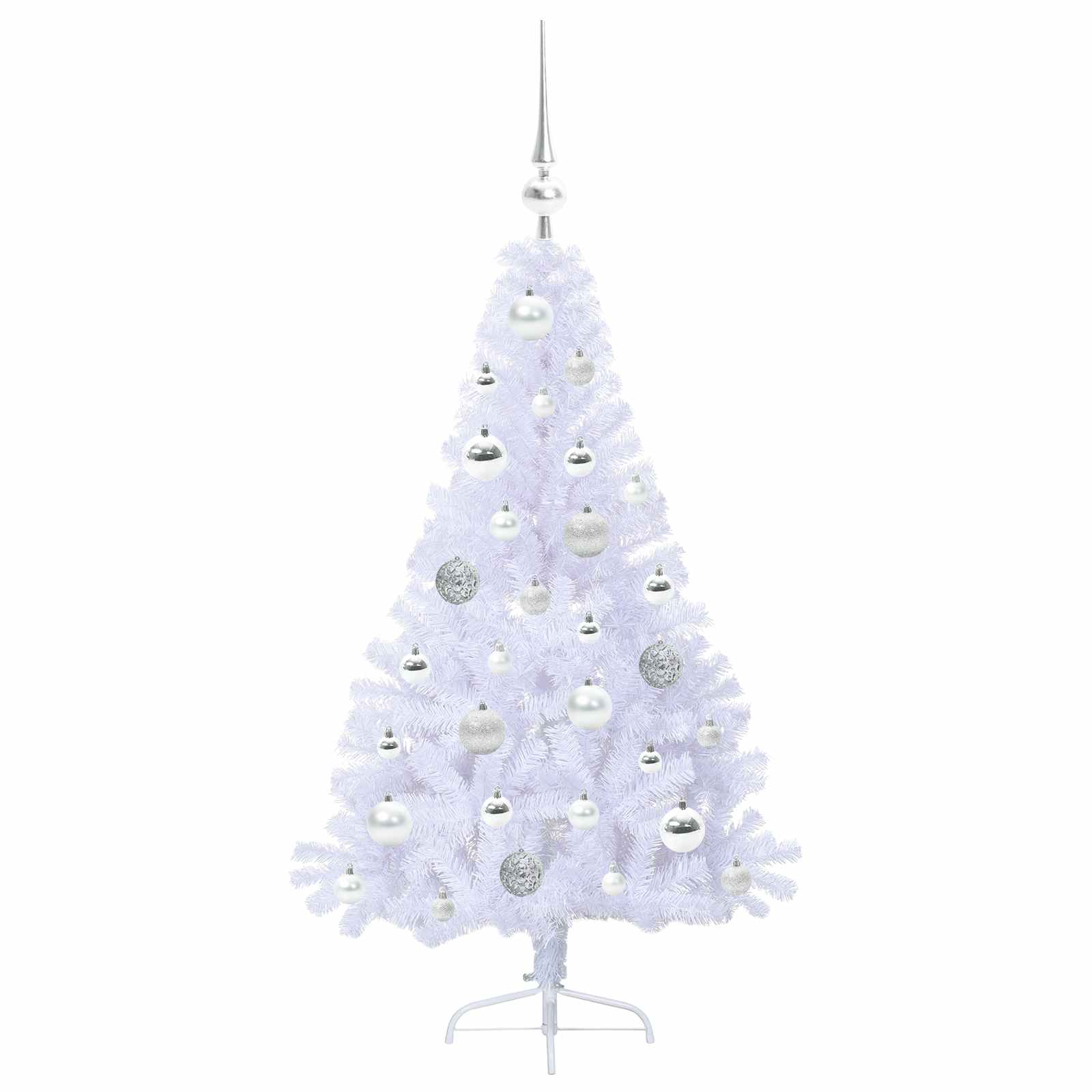 Sapin de Noël artificiel avec 150 LED Blanc 120 cm PVC et Acier - XIOS