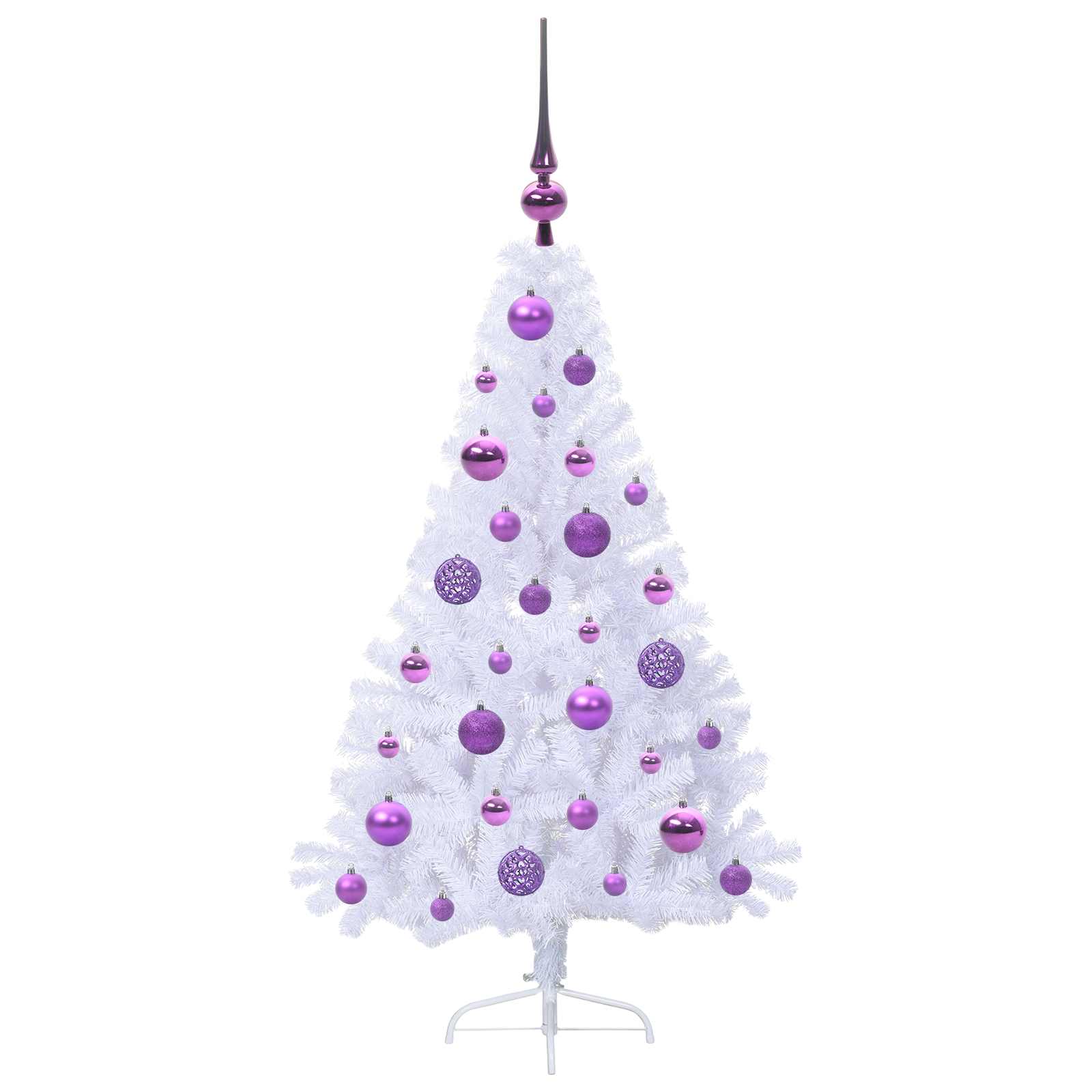 Sapin de Noël artificiel avec 150 LED Blanc 120 cm PVC et Acier - XIOS