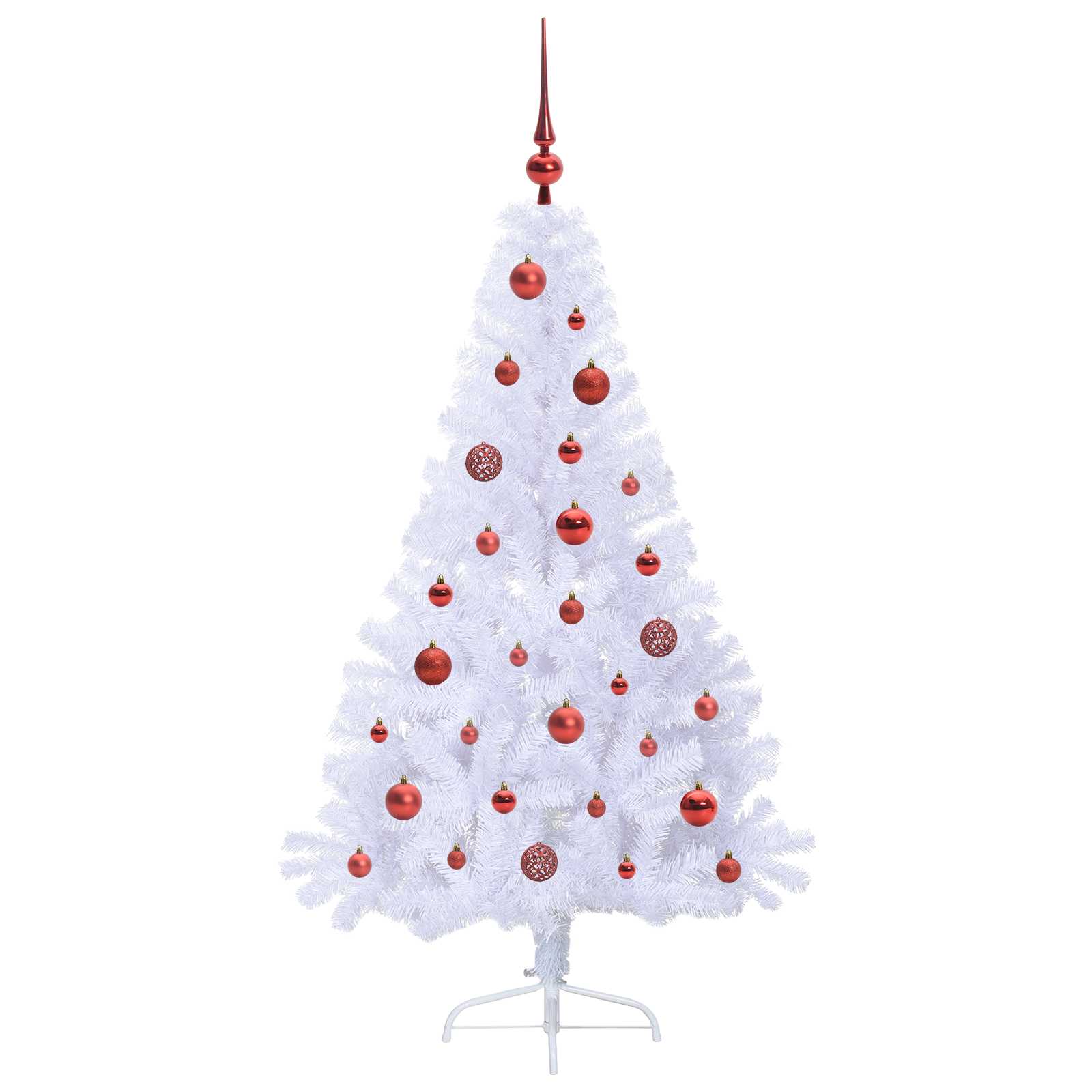 Sapin de Noël artificiel avec 150 LED Blanc 150 cm PVC et Acier - XIOS