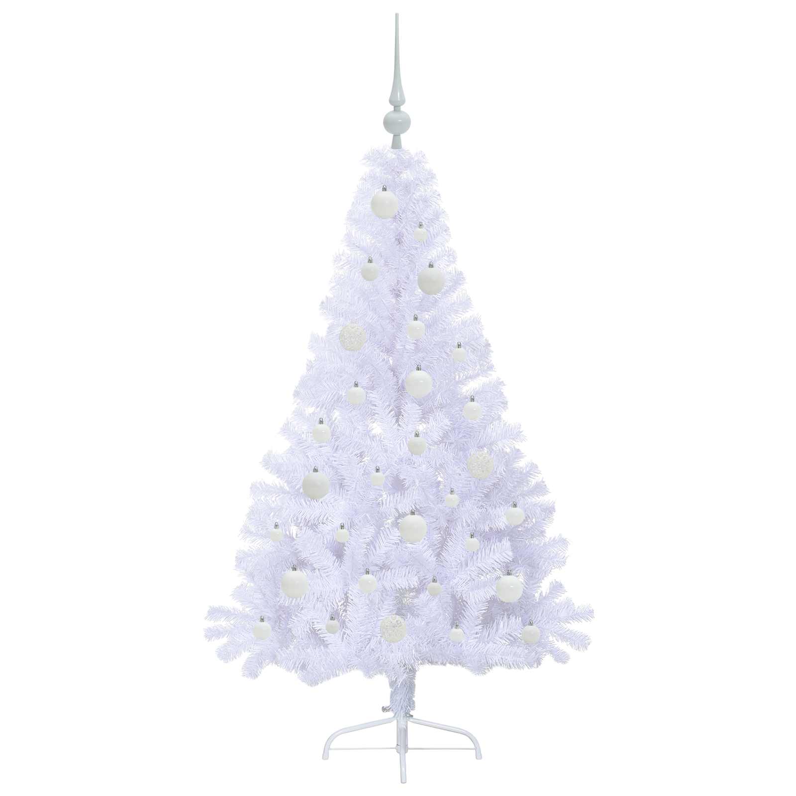 Sapin de Noël artificiel avec 150 LED Blanc 150 cm PVC et Acier - XIOS