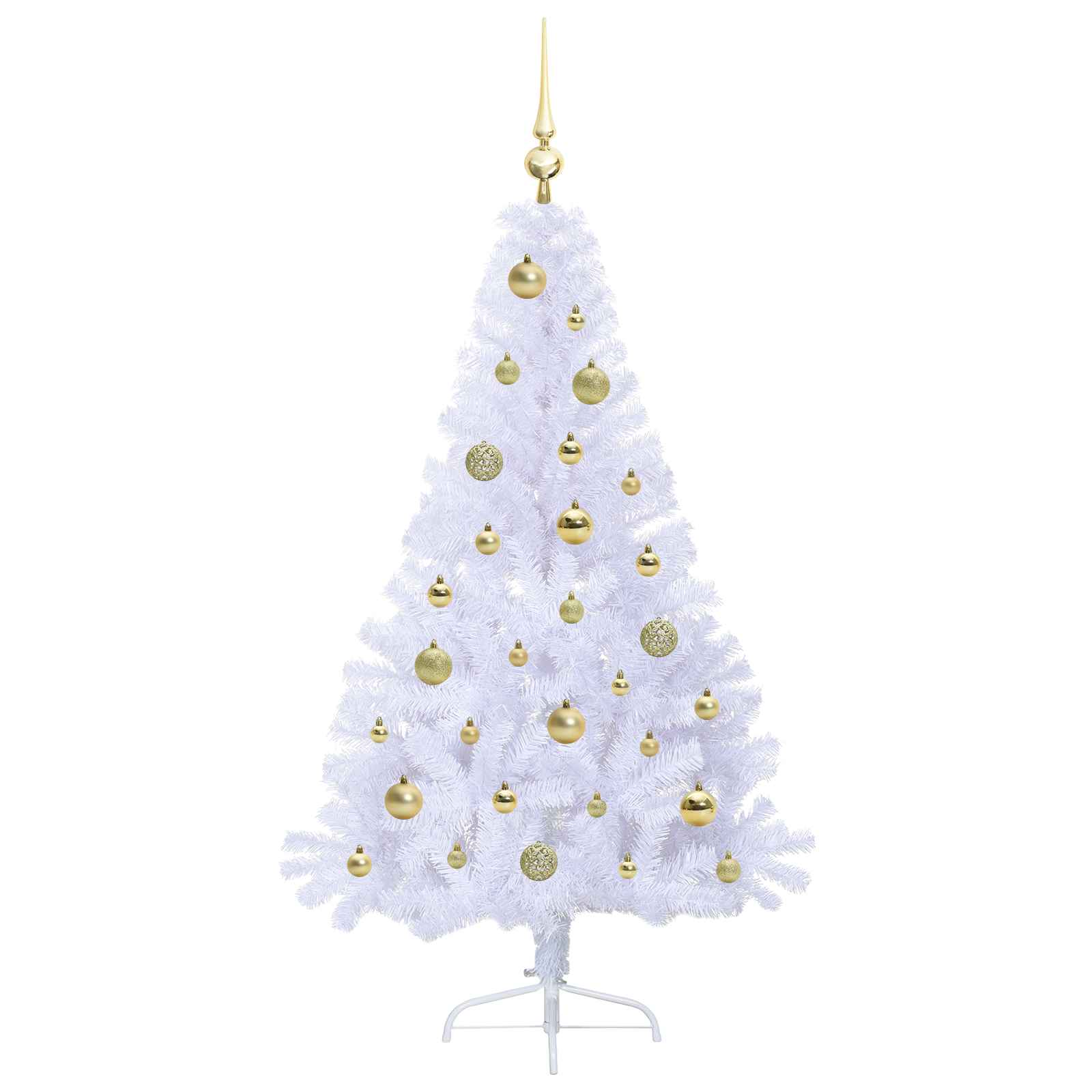 Sapin de Noël artificiel avec 150 LED Blanc 150 cm PVC et Acier - XIOS