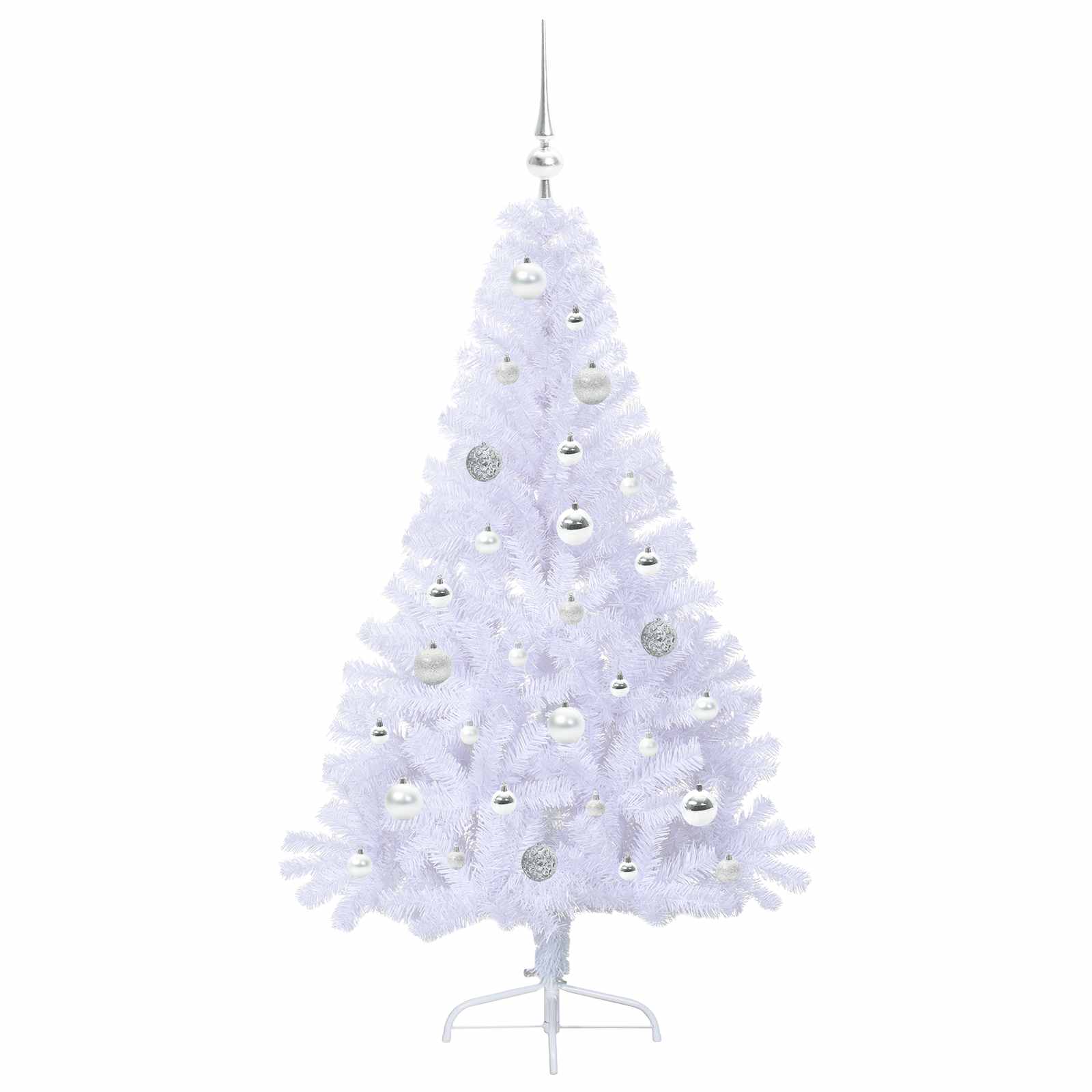Sapin de Noël artificiel avec 150 LED Blanc 150 cm PVC et Acier - XIOS