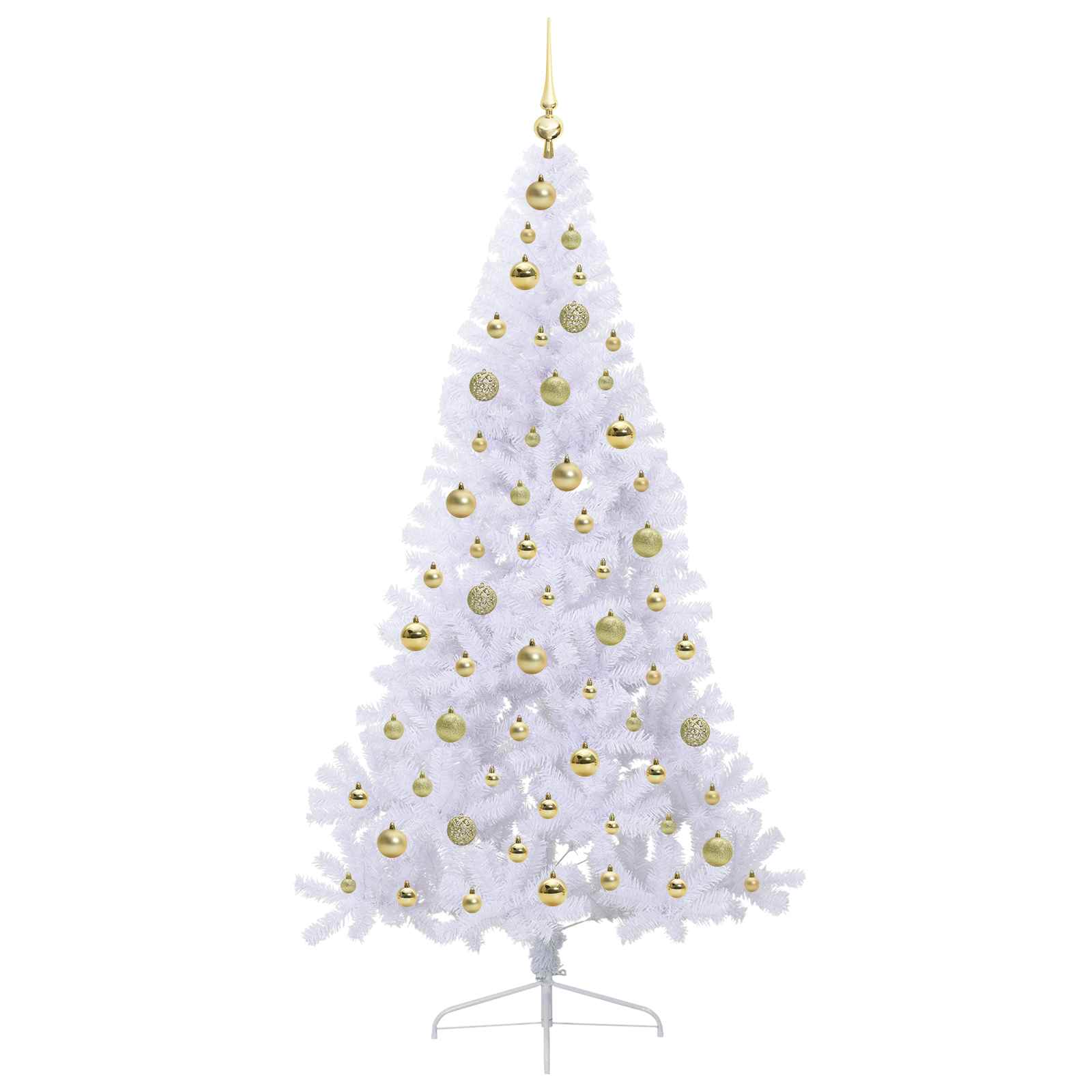Sapin de Noël artificiel avec 300 LED Blanc 180 cm PVC et Acier - XIOS
