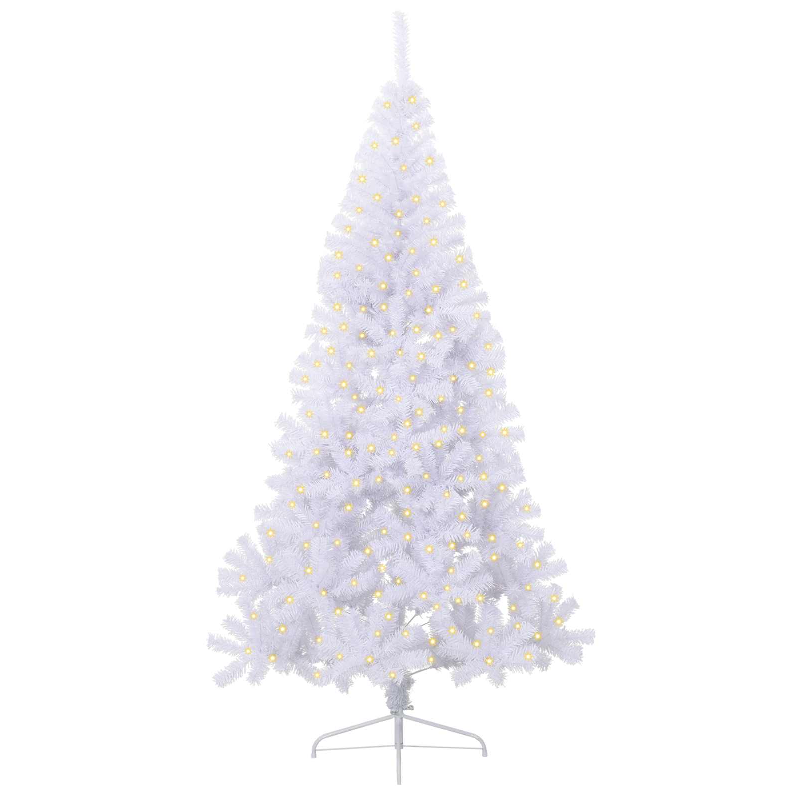 Sapin de Noël artificiel avec 300 LED Blanc 240 cm PVC et Acier - XIOS