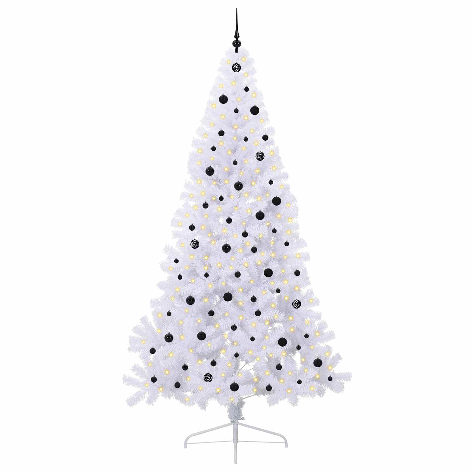 Sapin de Noël artificiel avec 300 LED Blanc 240 cm PVC et Acier - XIOS