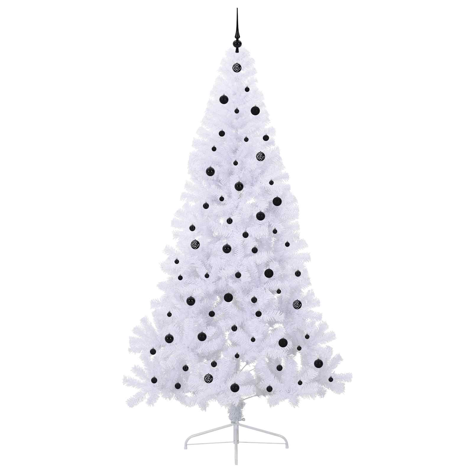 Sapin de Noël artificiel avec 300 LED Blanc 240 cm PVC et Acier - XIOS