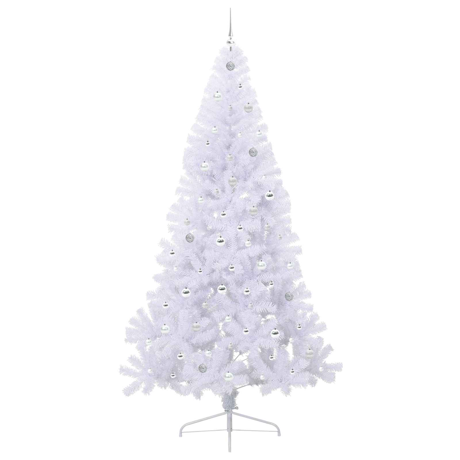Sapin de Noël artificiel avec 300 LED Blanc 240 cm PVC et Acier - XIOS
