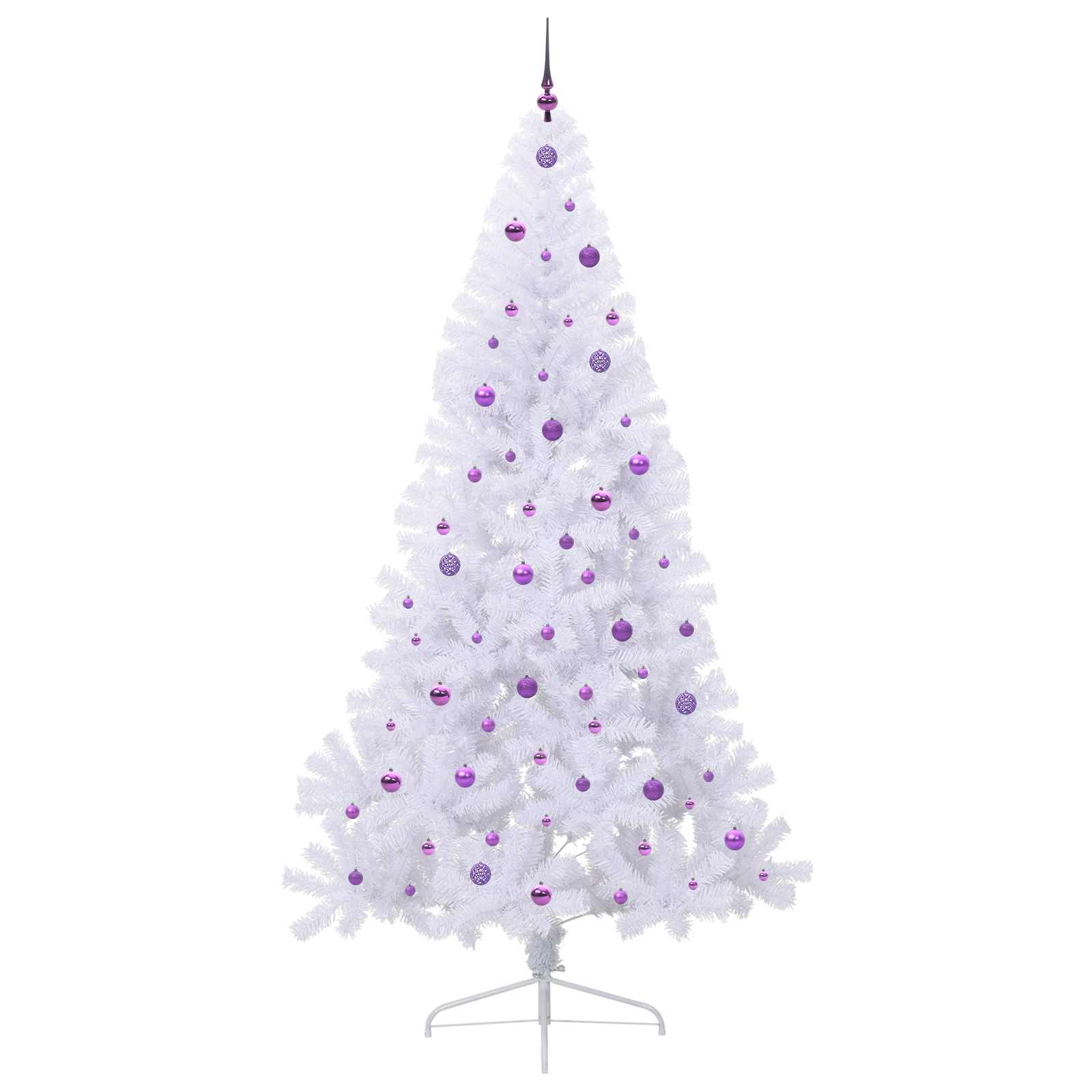 Sapin de Noël artificiel avec 300 LED Blanc 240 cm PVC et Acier - XIOS