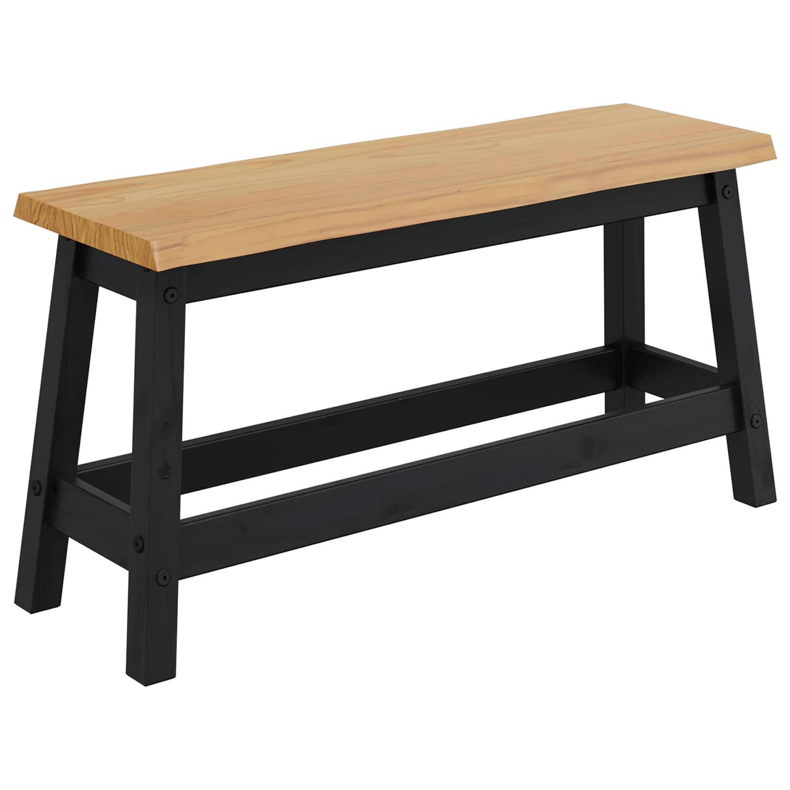 Banc de salle à manger EKAI Noir 91,5 x 29 x 45,5 cm - XIOS